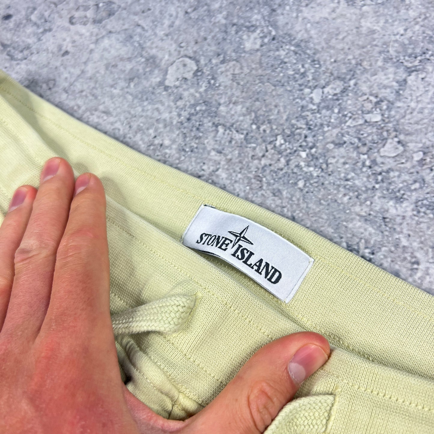 Stone Island Lime Green Jogger Shorts Medium 32”