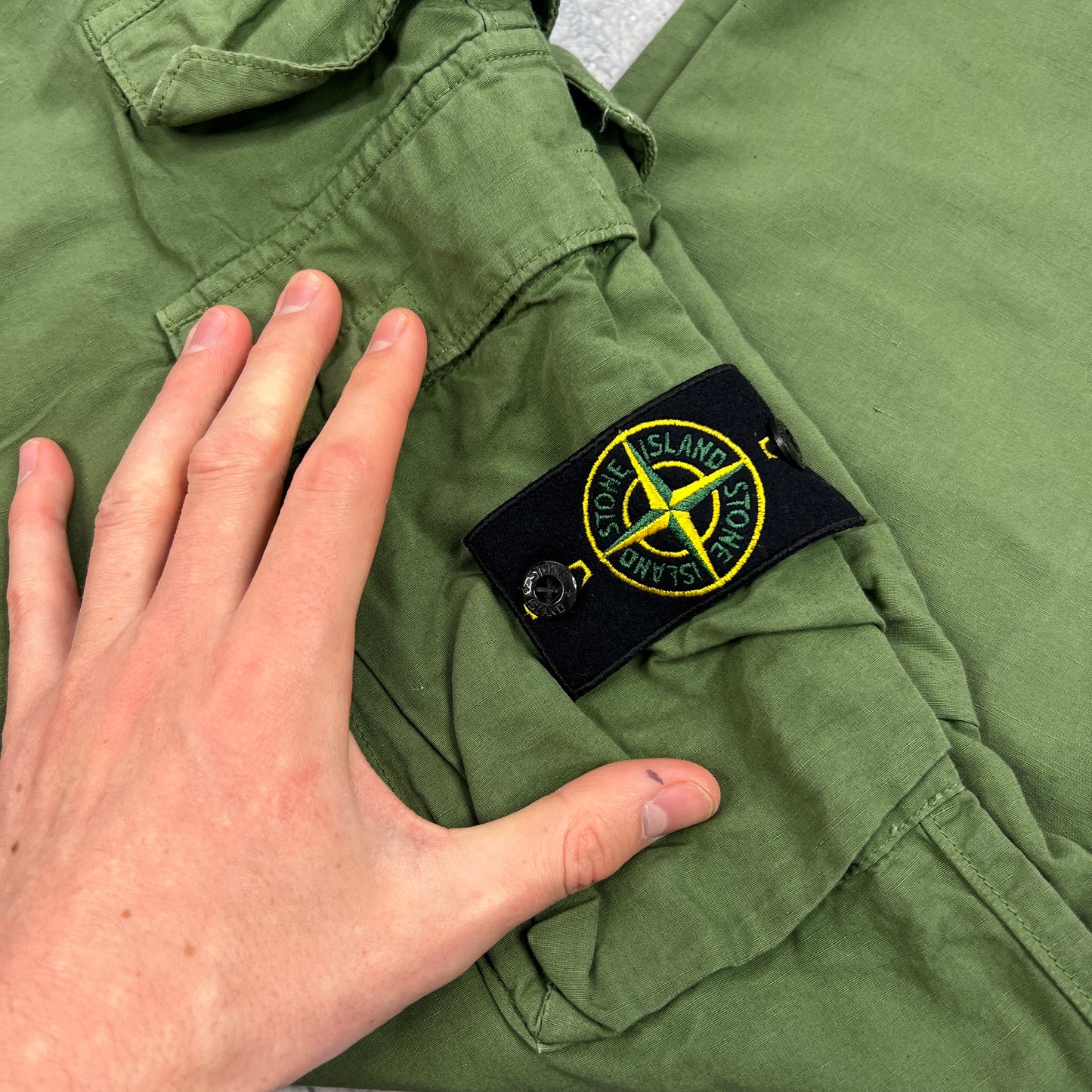 Stone Island Khaki Cargo Trousers W31”