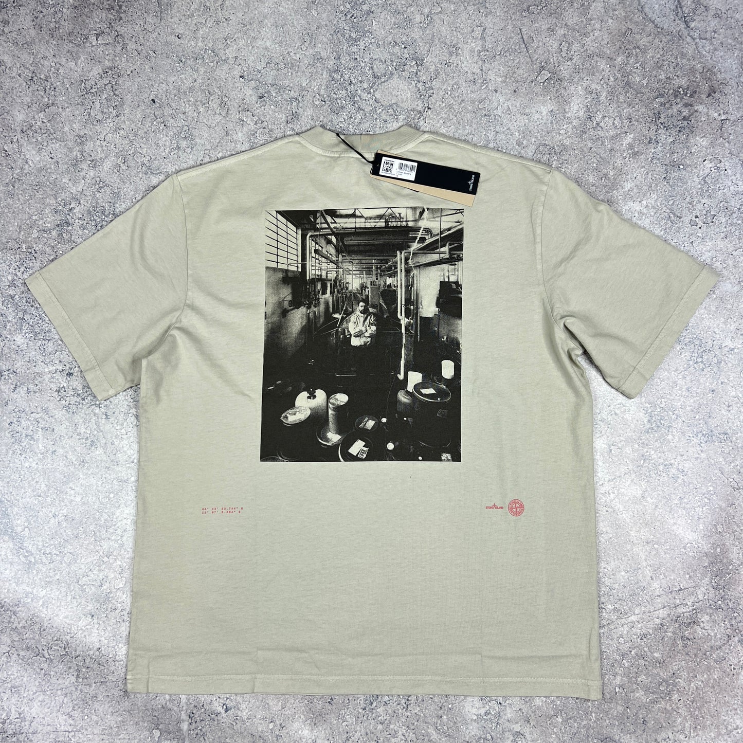 Stone Island Grey Carlo Rivetti T-Shirt BNWT