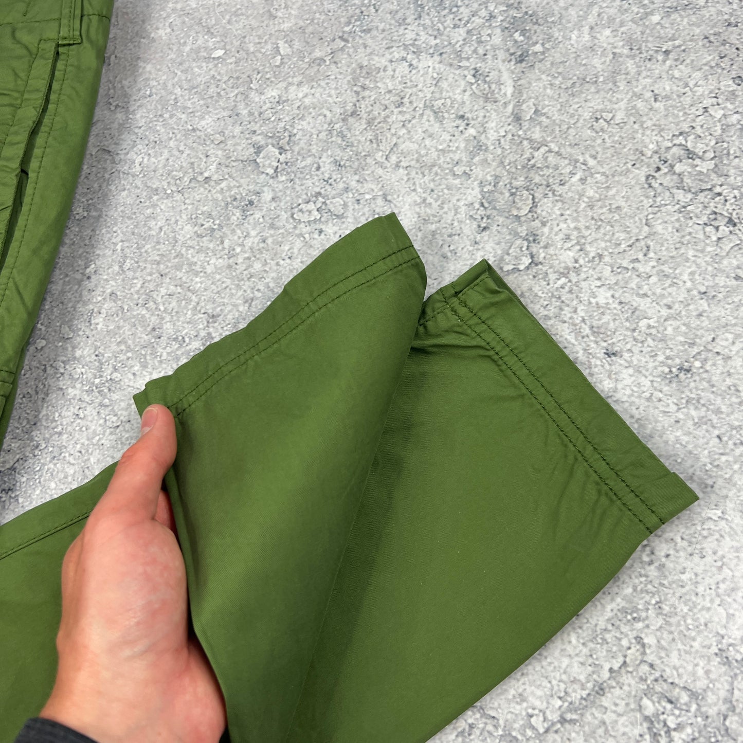 Stone Island Green Slim Cargo Trousers W30”