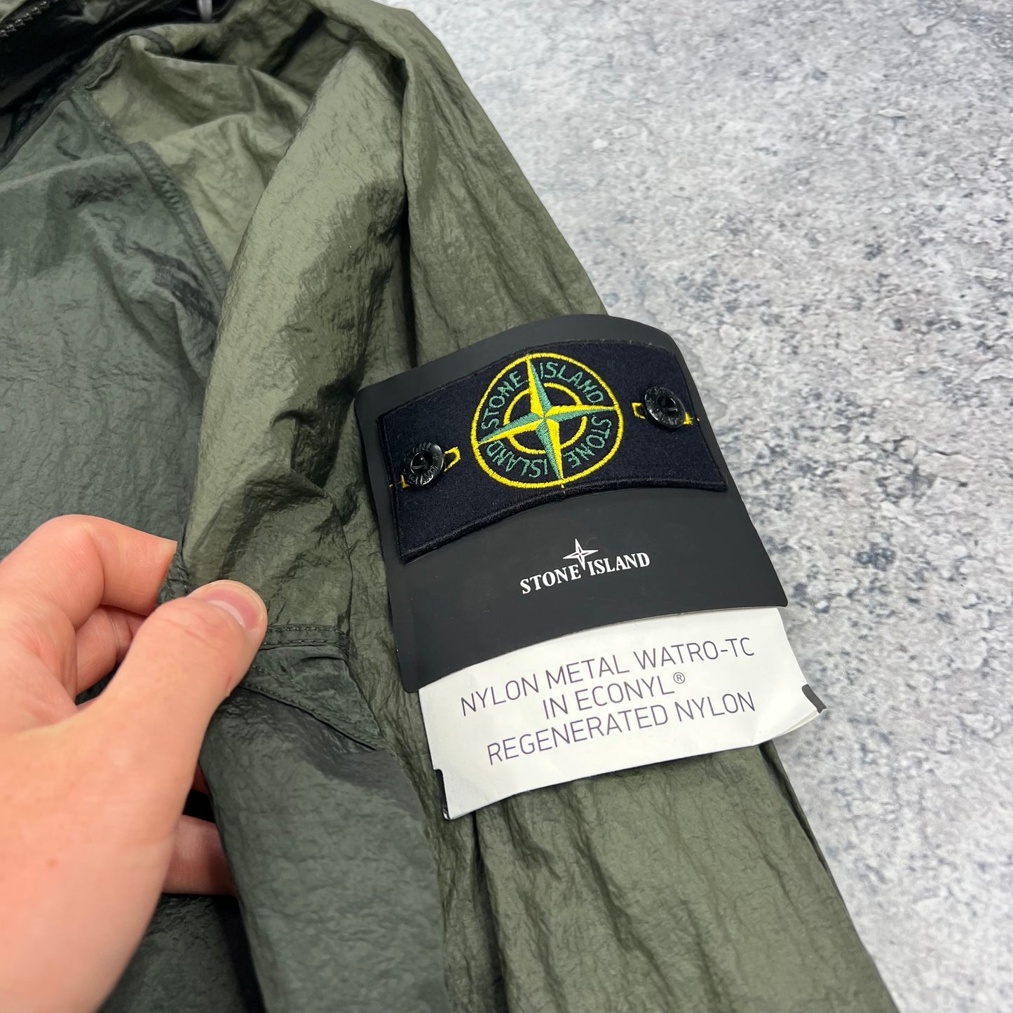 Stone Island Khaki Nylon Metal Watro Jacket XL 23.75” BNWT