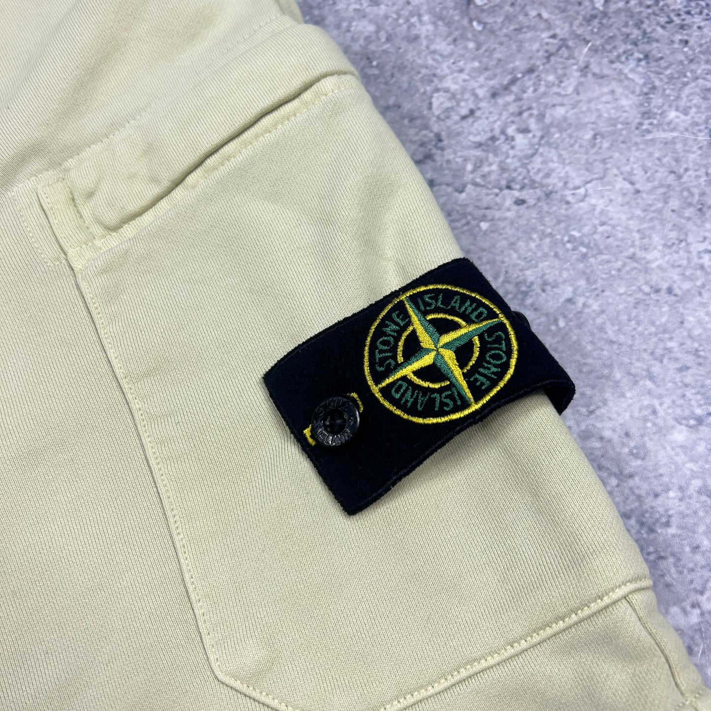 Stone Island Lime Green Jogger Shorts Medium 32”