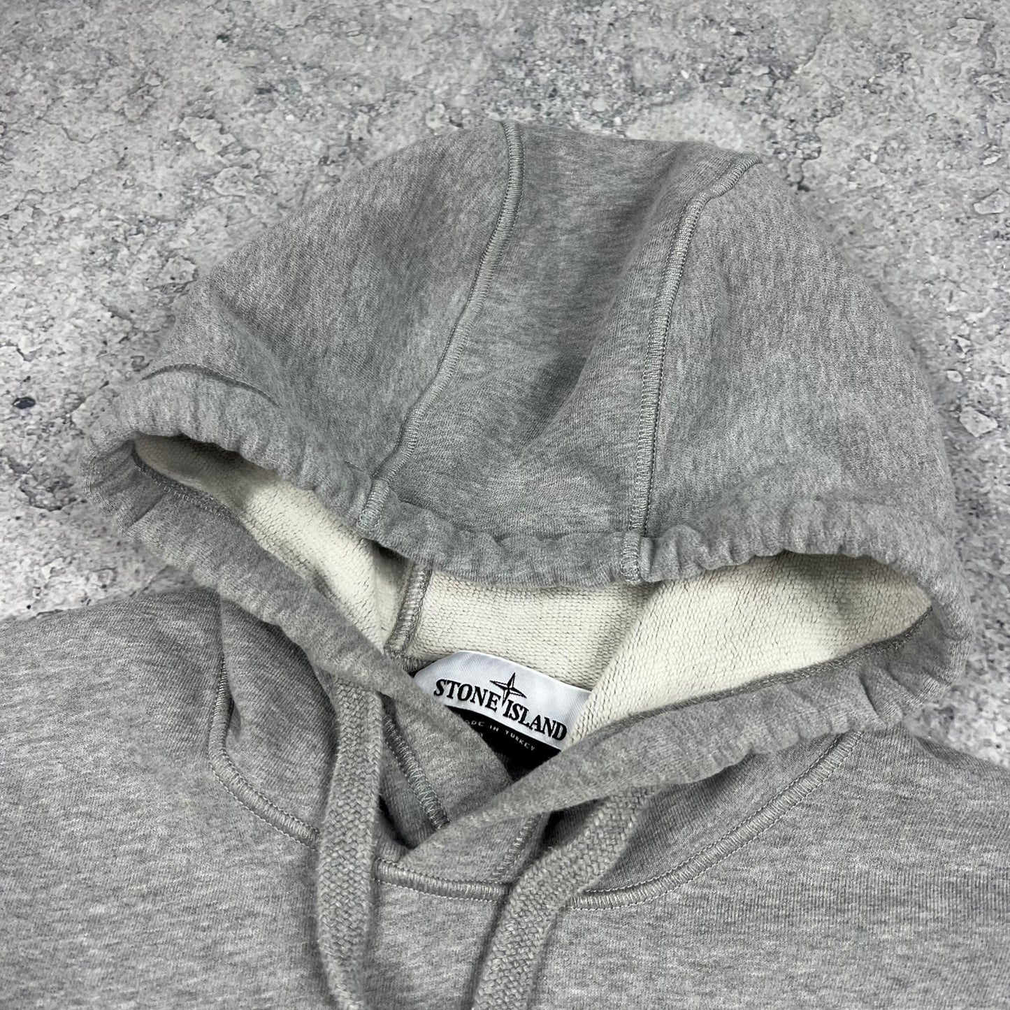 Stone Island Grey Hoodie Small 20.75”