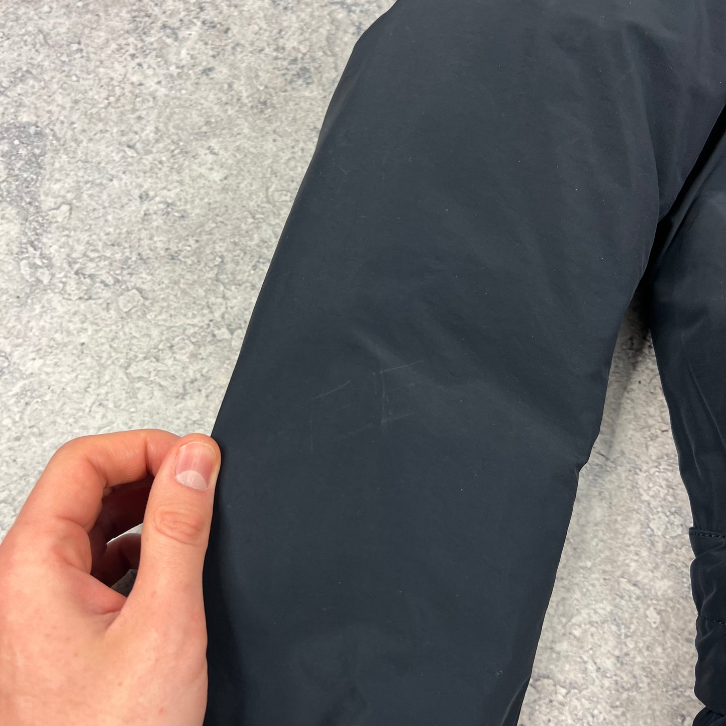 Stone Island Navy Micro Reps Down Parka Medium 23”