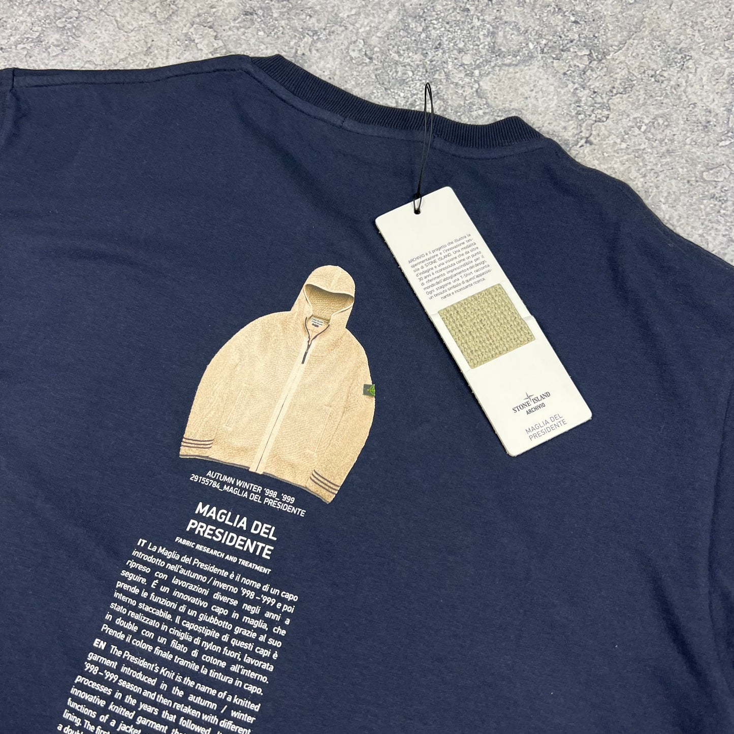 Stone Island Navy Archivio T-Shirt Large 21” BNWT