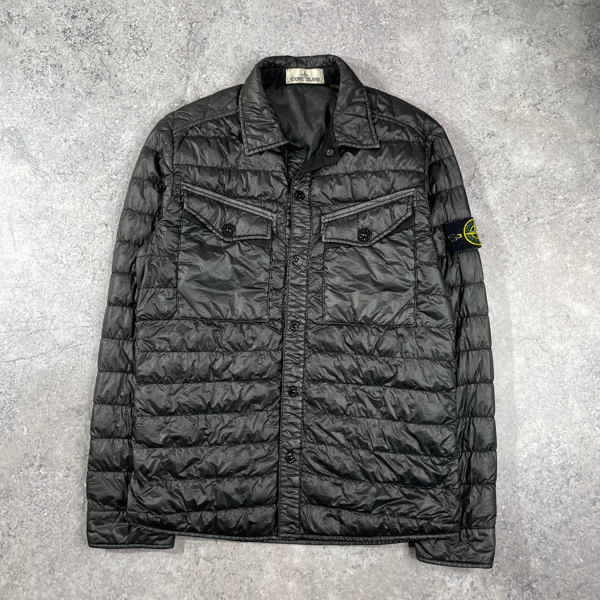 Stone island down overshirt best sale