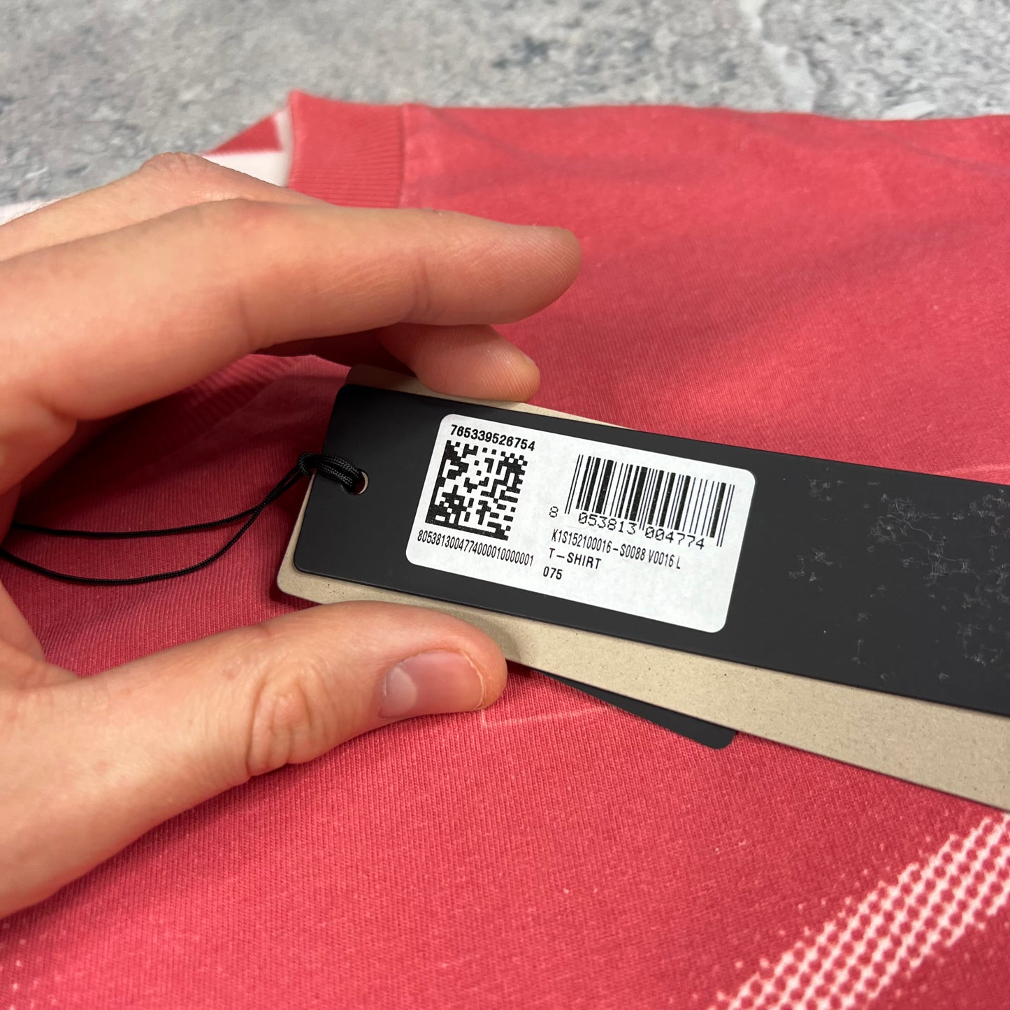 Stone Island Pink Y2K Logo T-Shirt Large 23.75”