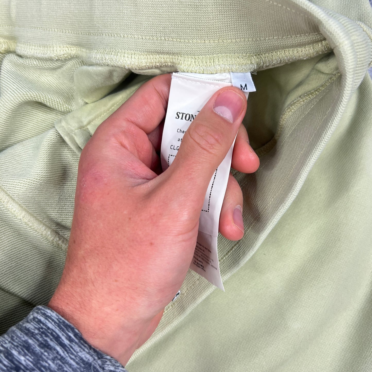 Stone Island Lime Green Jogger Shorts Medium 32”