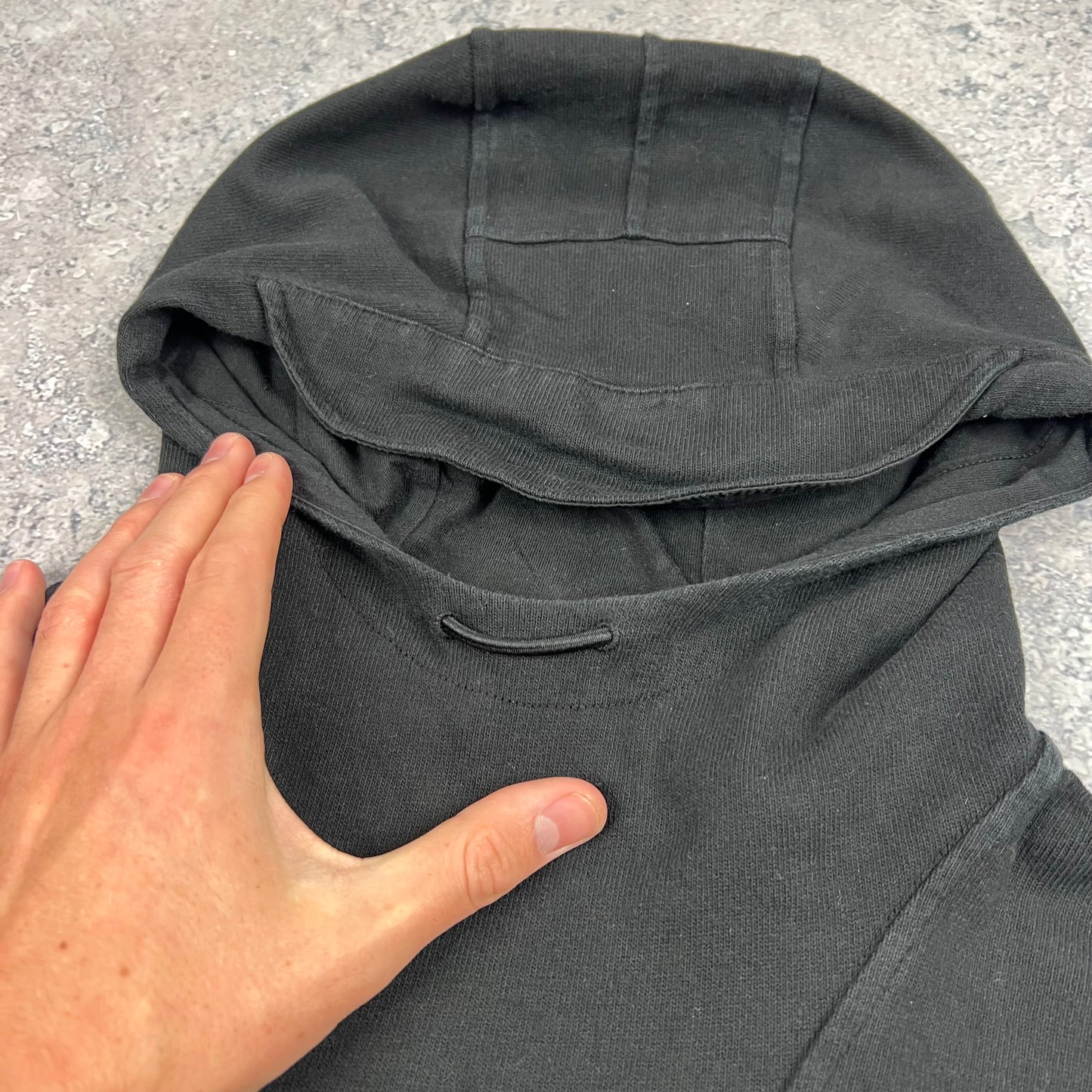 Stone Island Black Ghost Hoodie Small 21.5”