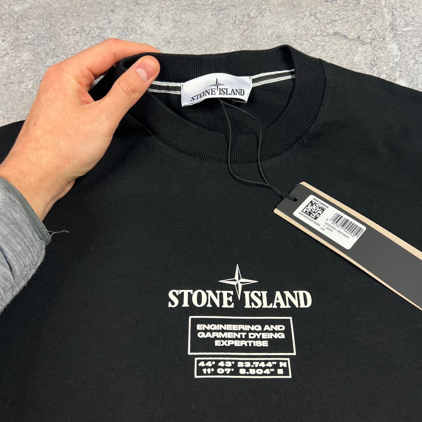 Stone Island Black Dial T-Shirt Medium 22” BNWT