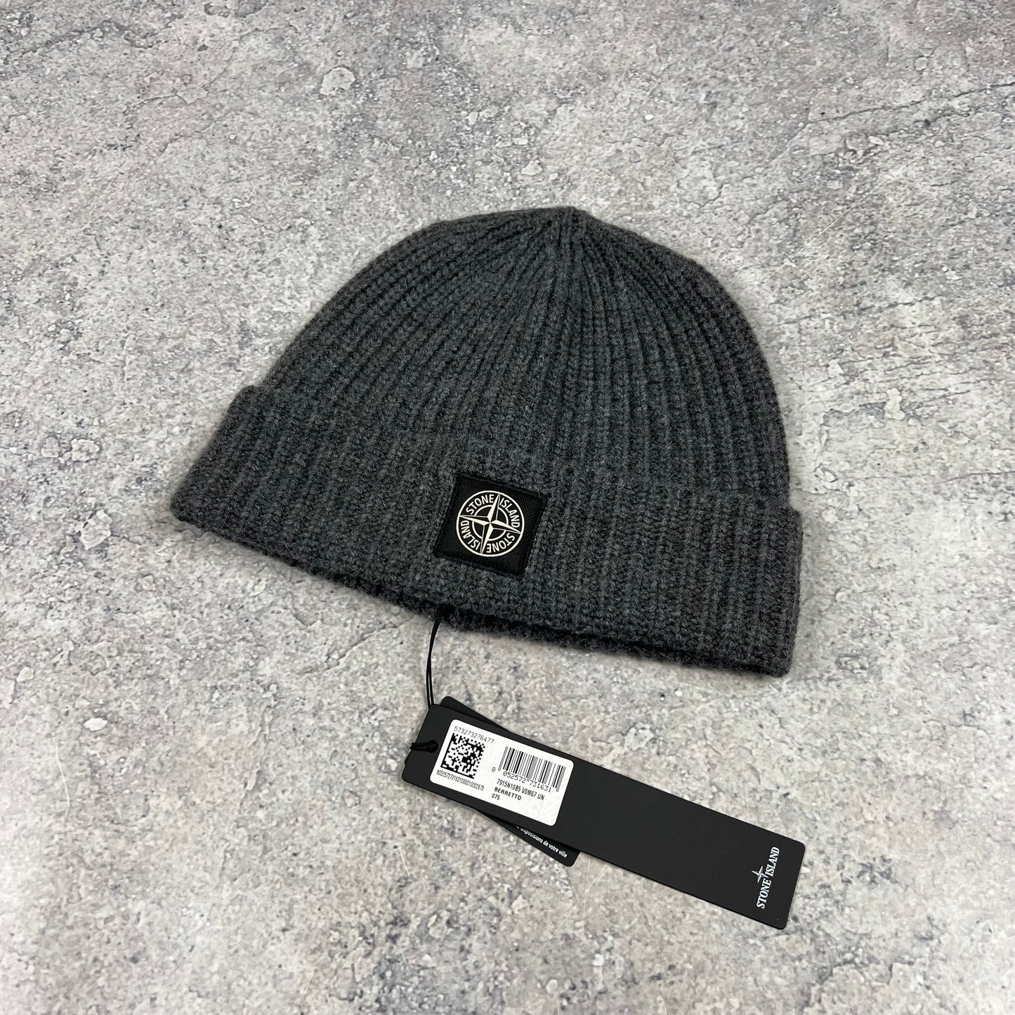 Stone Island Grey Beanie BNWT