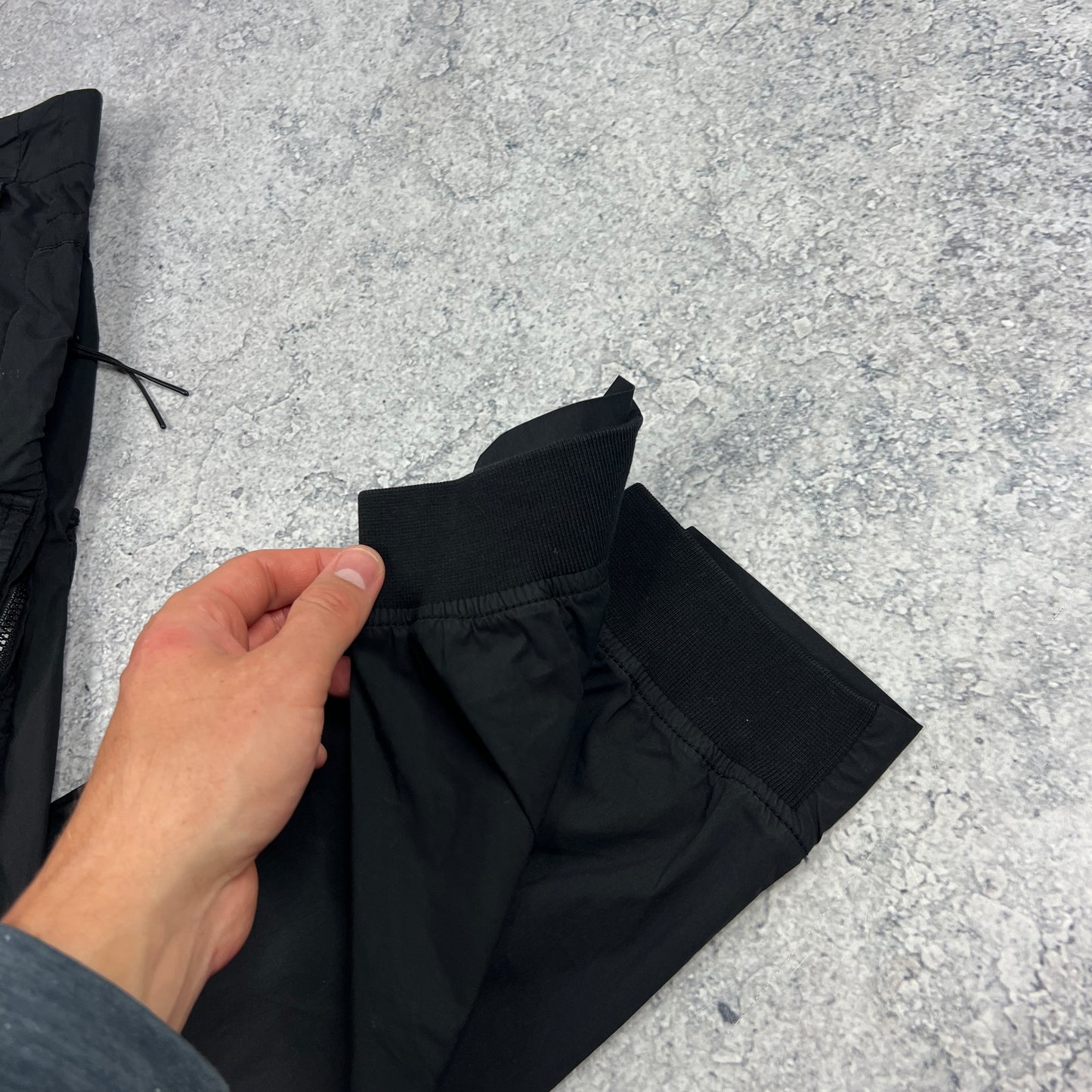 CP Company Black Parachute Lens Cargo Trousers Size 48 W34”