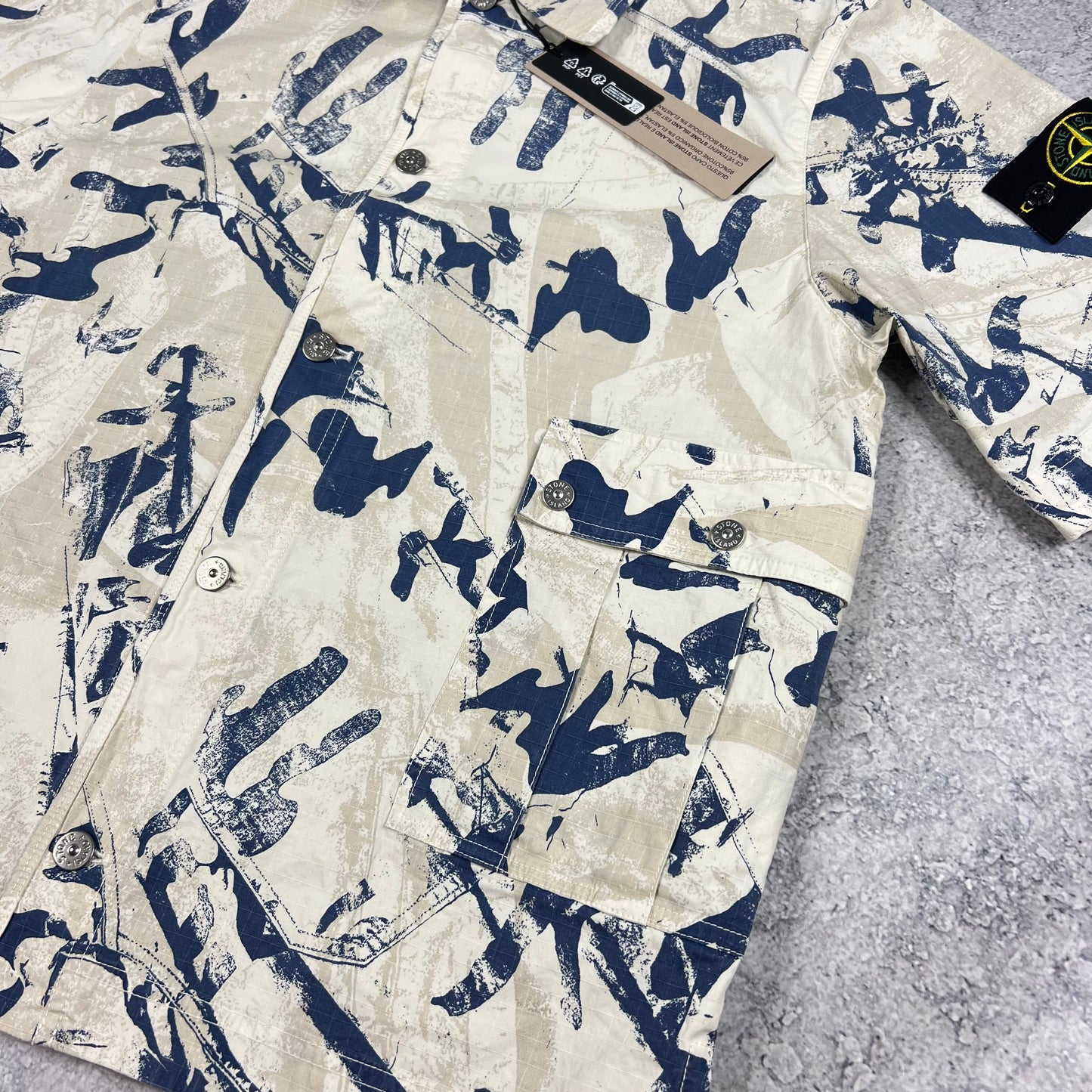 Stone Island Scan Camo Ripstop Shirt BNWT