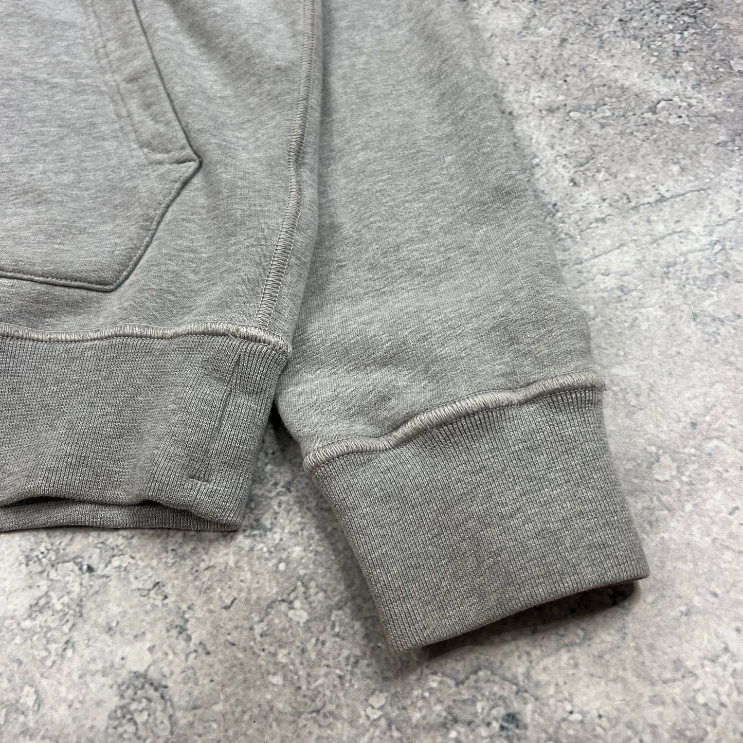 Stone Island Grey Pullover Hoodie Medium 22.5”