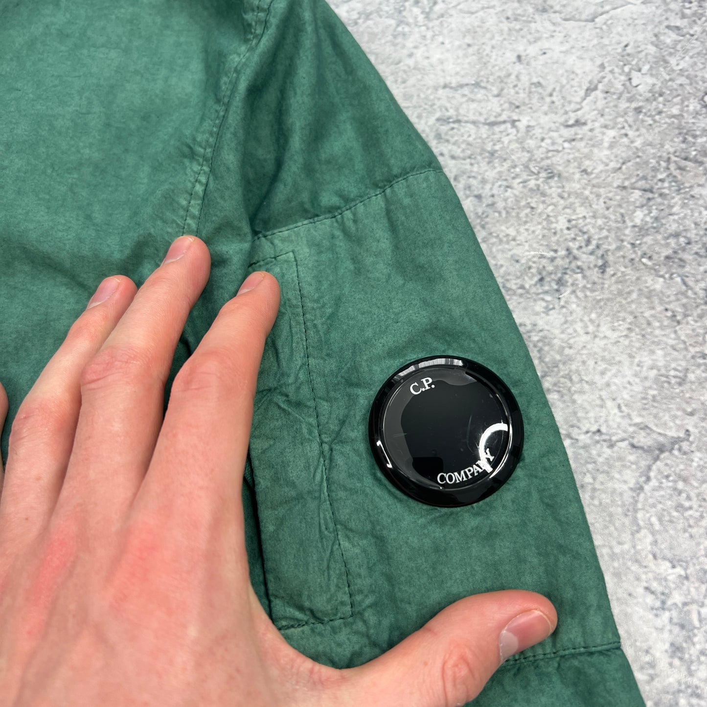 CP Company Ba-Tic Green Lens Jacket Size 50- Large 22.5”