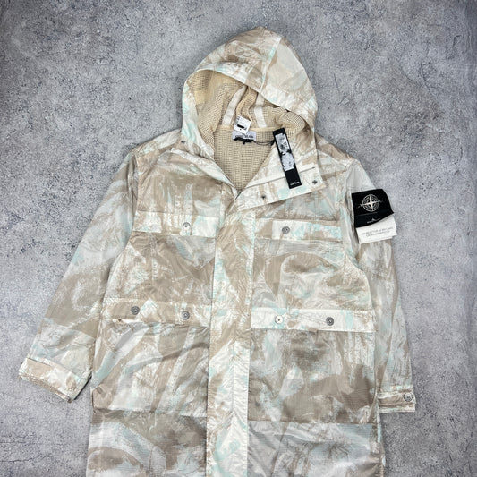 Stone Island UV Reactive Camo Parka Jacket Large 26” BNWT