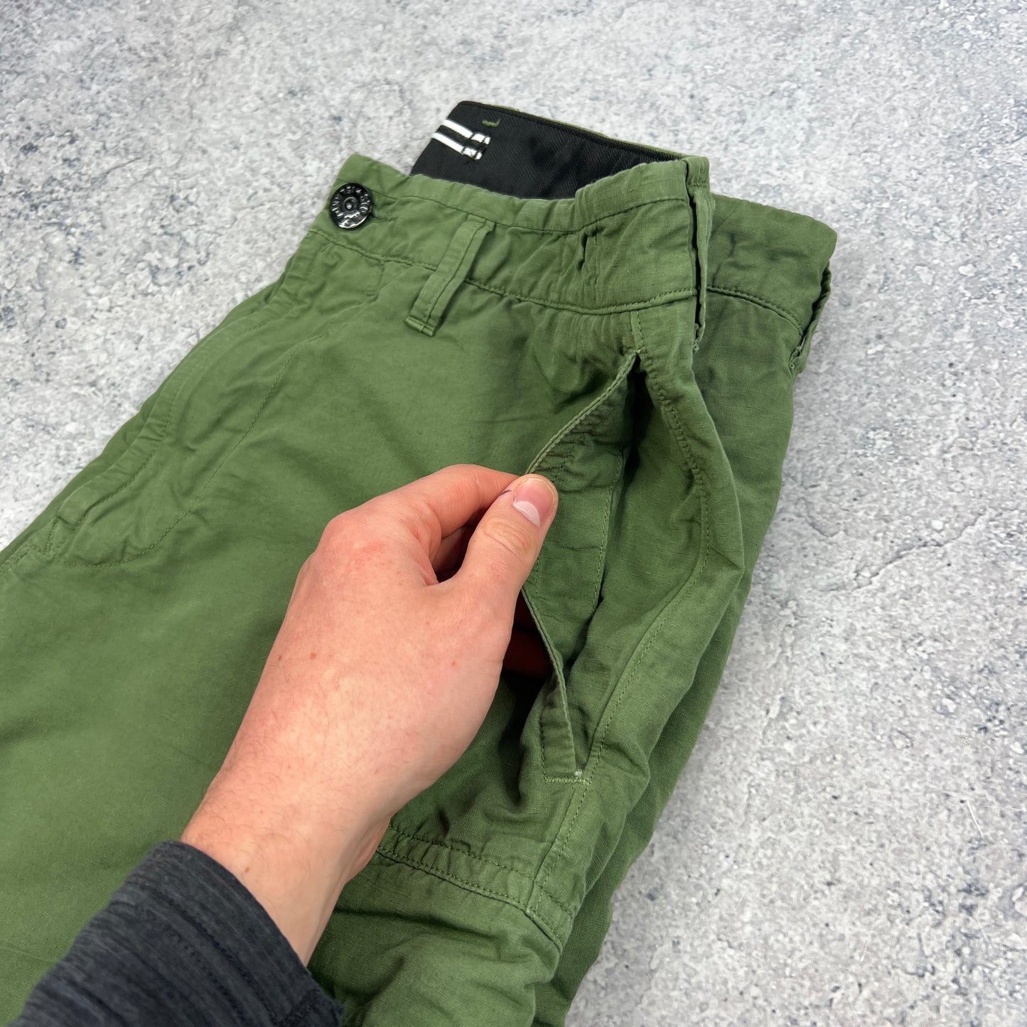 Stone Island Khaki Cargo Trousers W31”