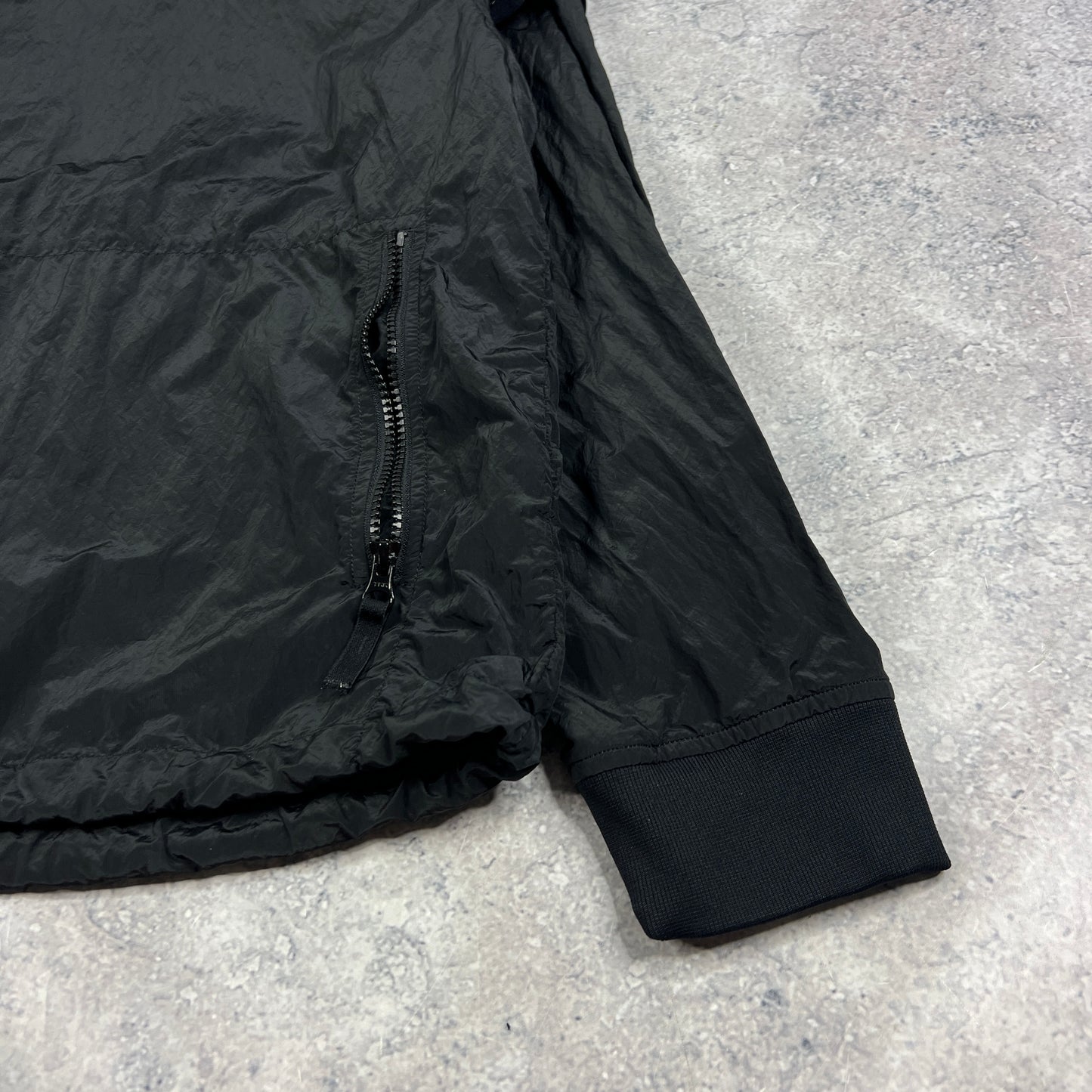 Stone Island Black Nylon Metal Smock Medium 23”