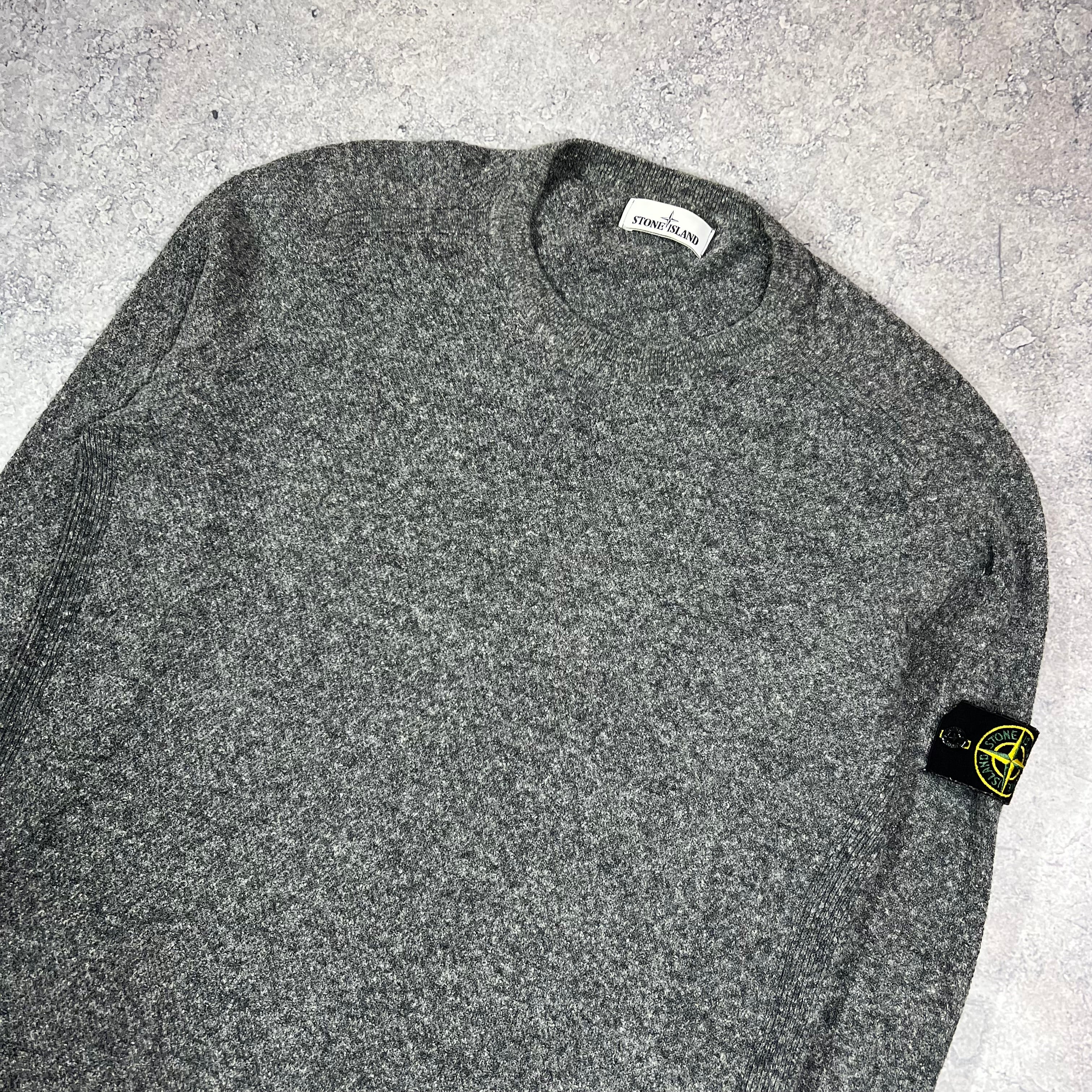 Stone Island Grey Knit Jumper Large 23 Wynns Wardrobe