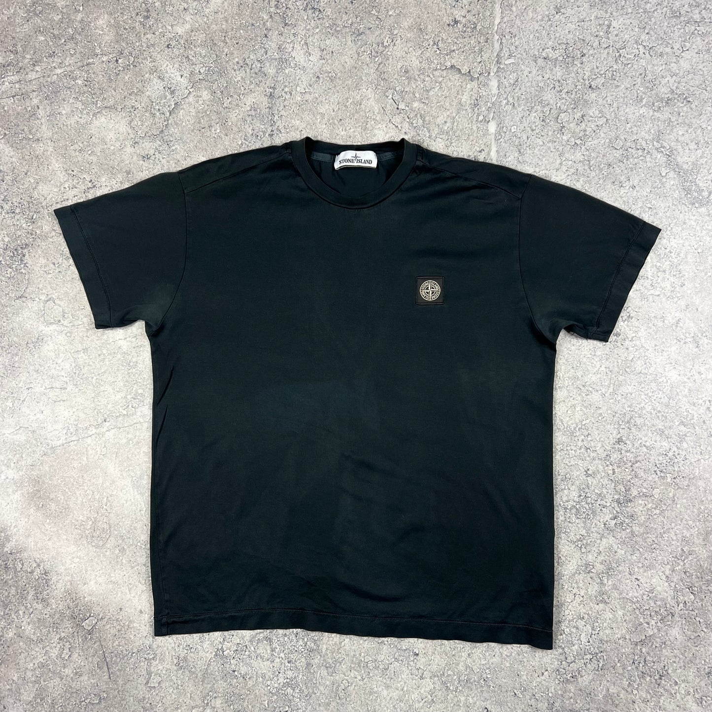 Stone Island Navy Patch T-Shirt Large 21.5”