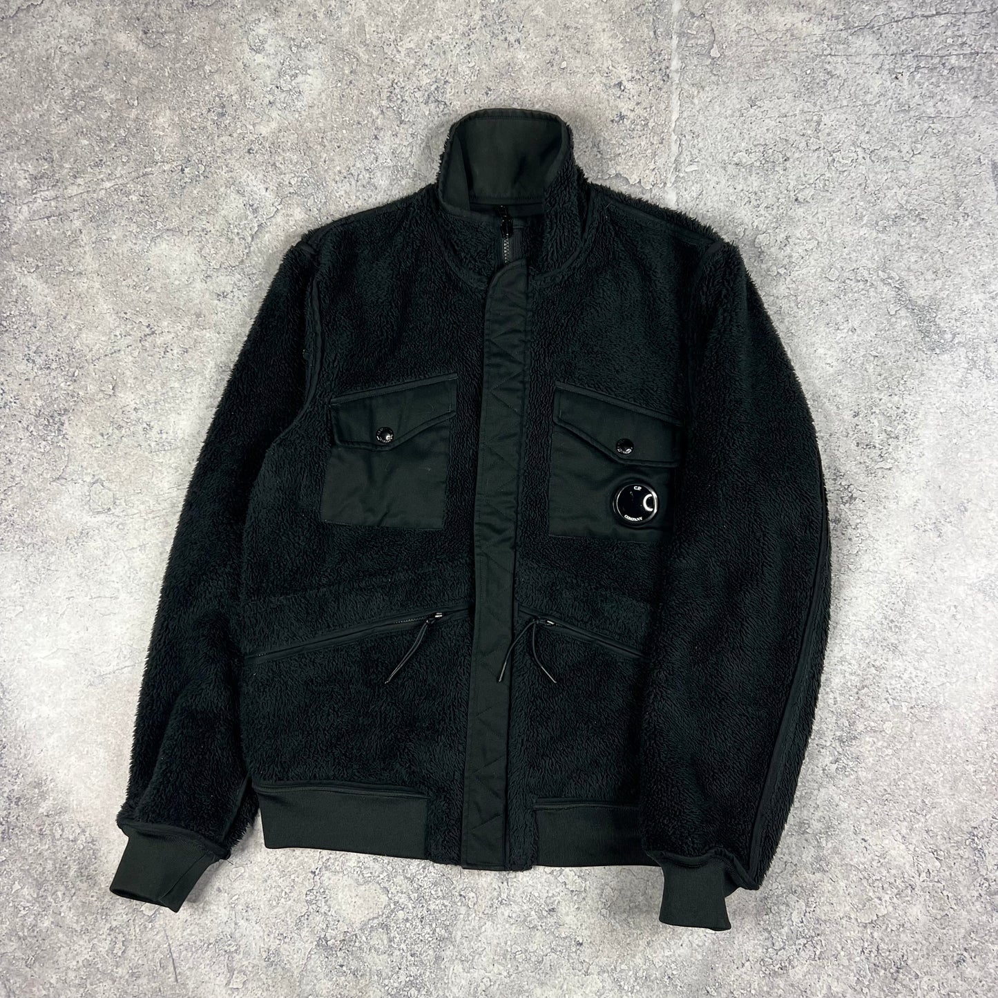 CP Company Black Fleece/Softshell Reversible Lens Jacket Medium 21”