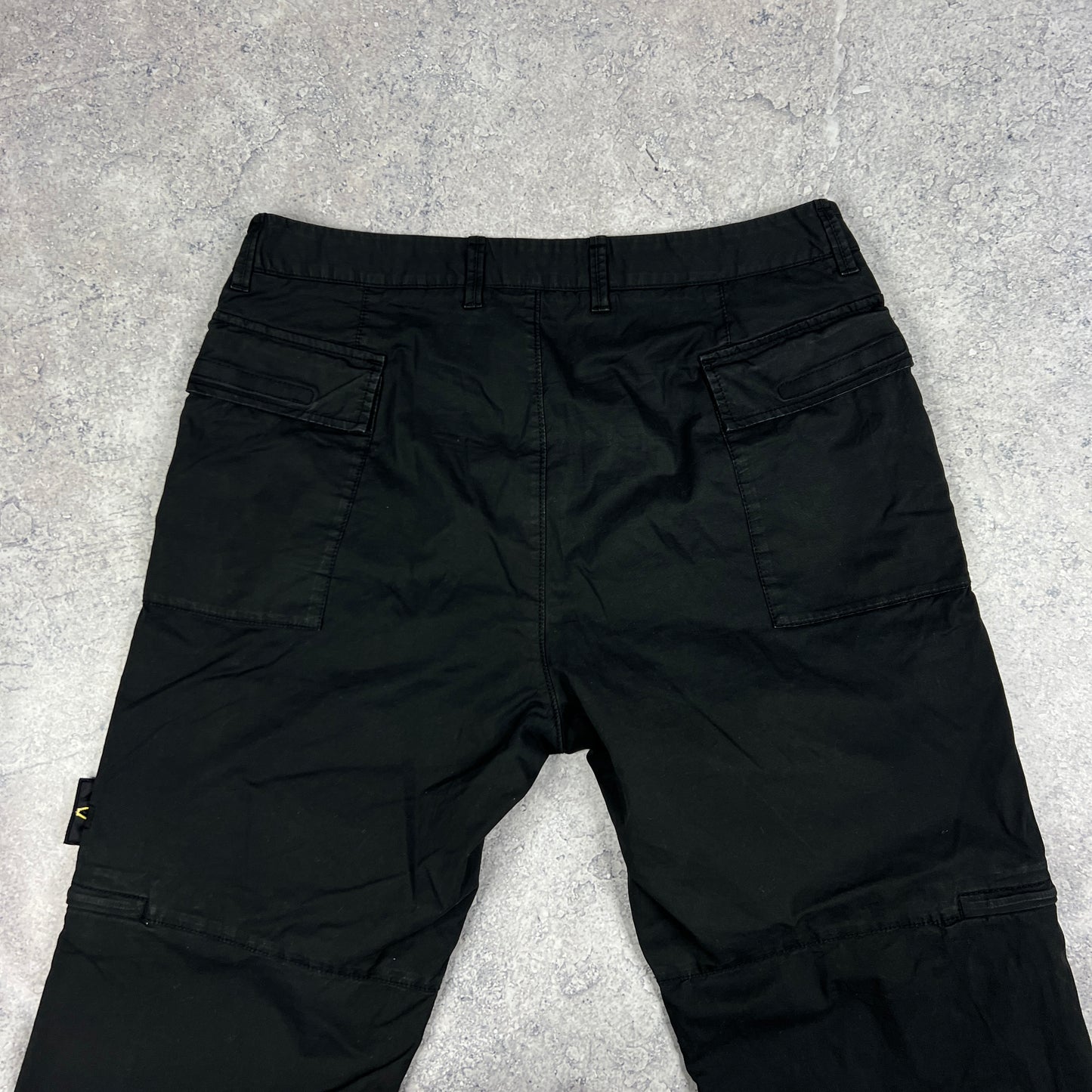Stone Island Black Regular Cargo Trousers W33-34”