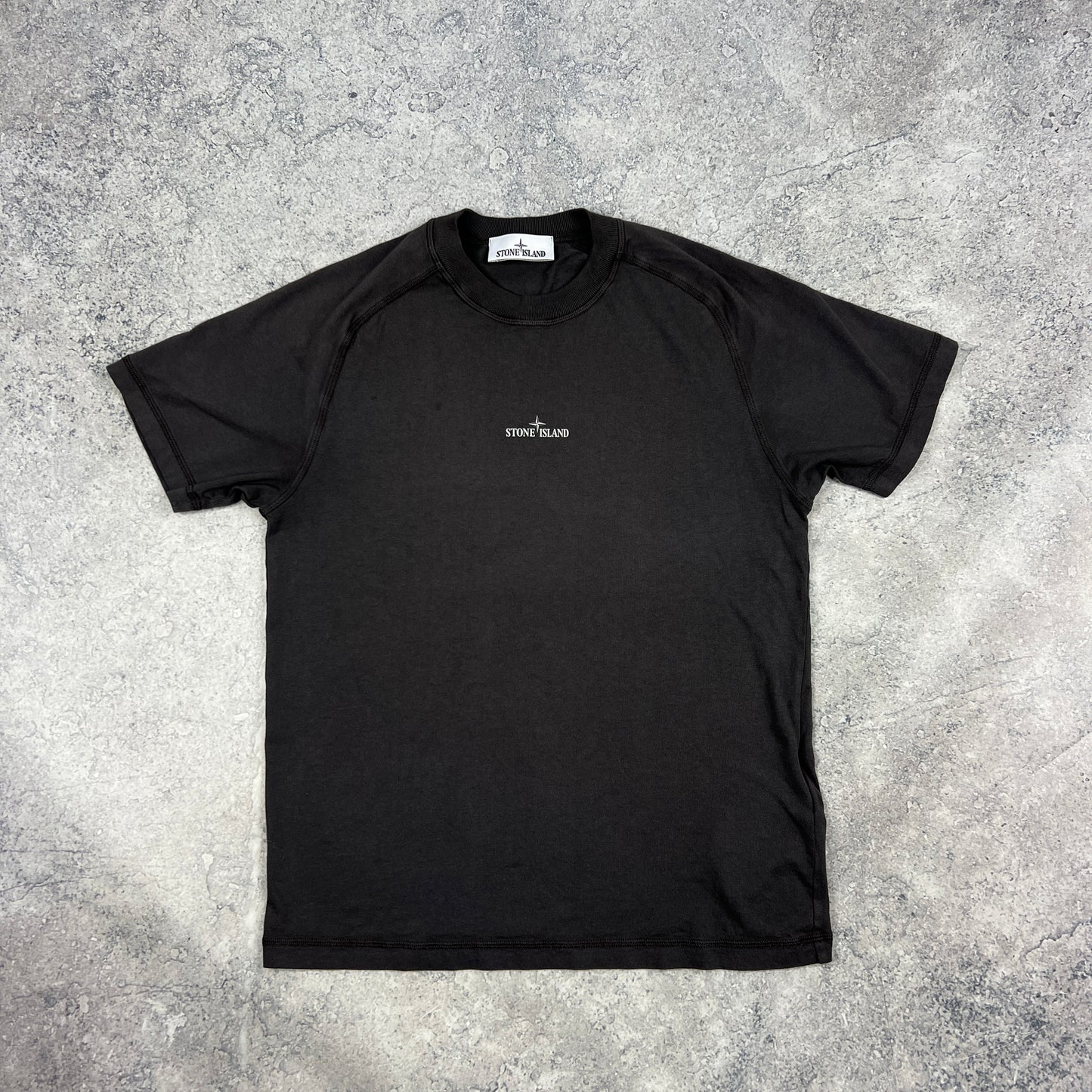 Stone Island Dark Grey Camo Compass T-Shirt Medium 20”