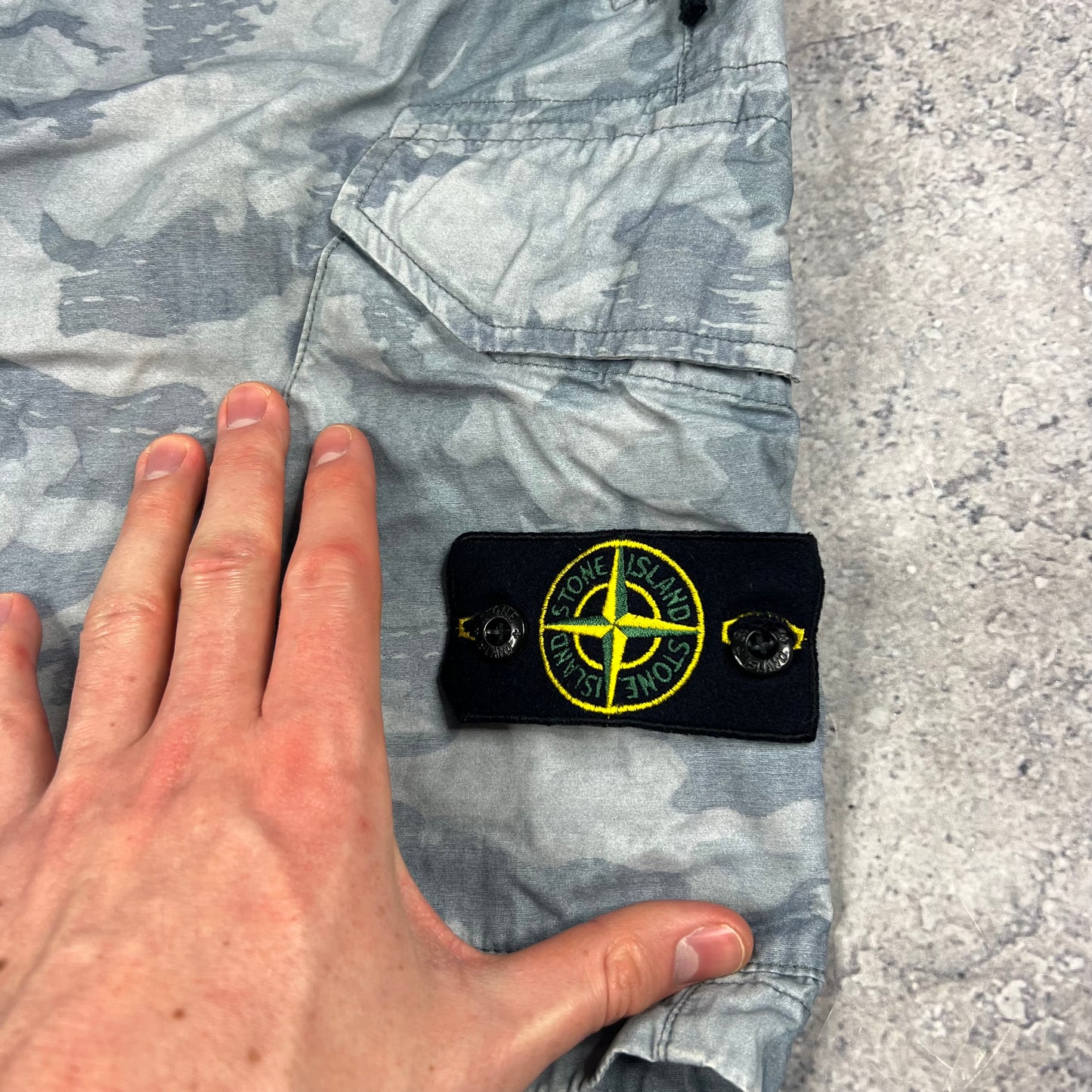 Stone Island Dove Camo Cargo Shorts W30”