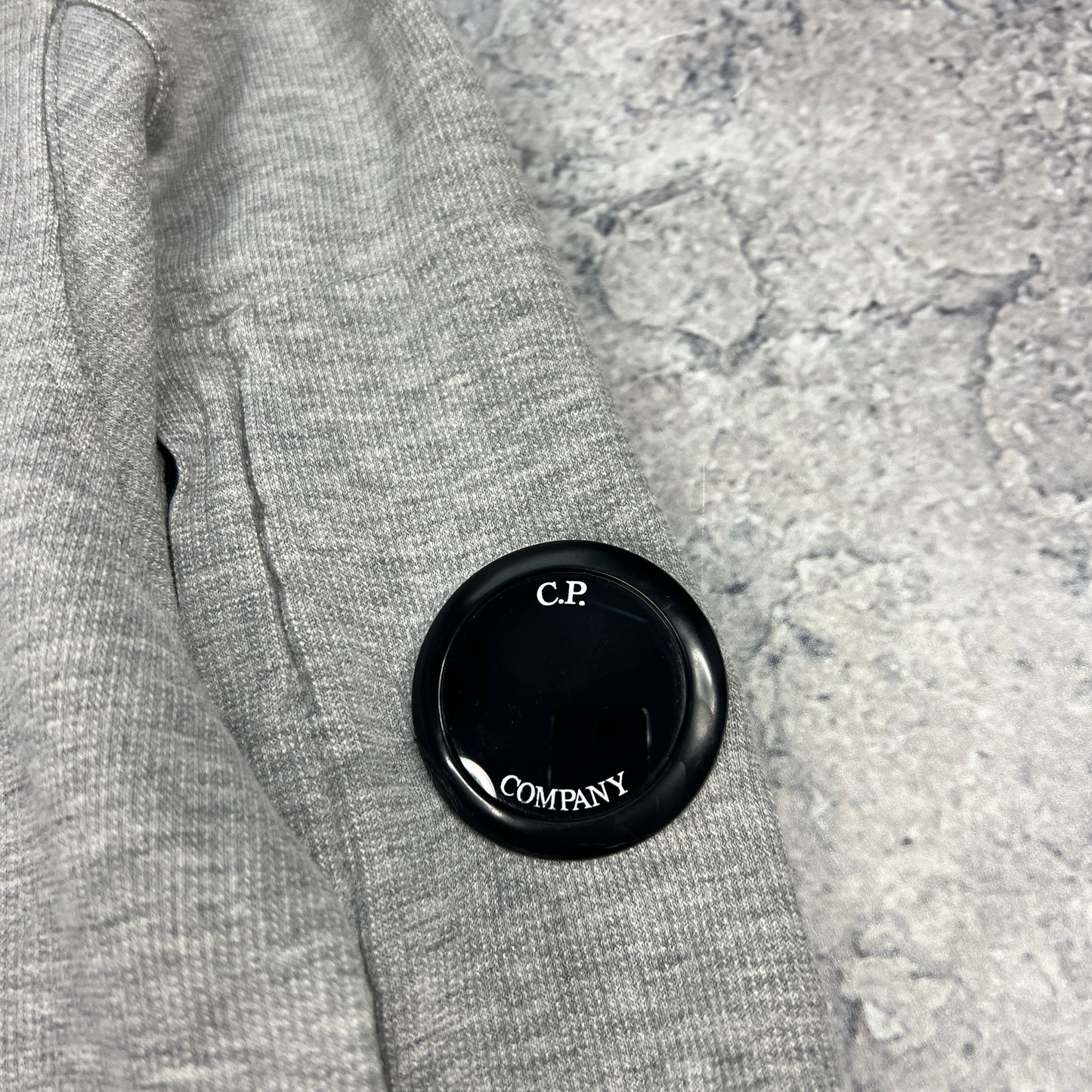CP Company Grey Q Zip Lens Sweatshirt Medium 21”