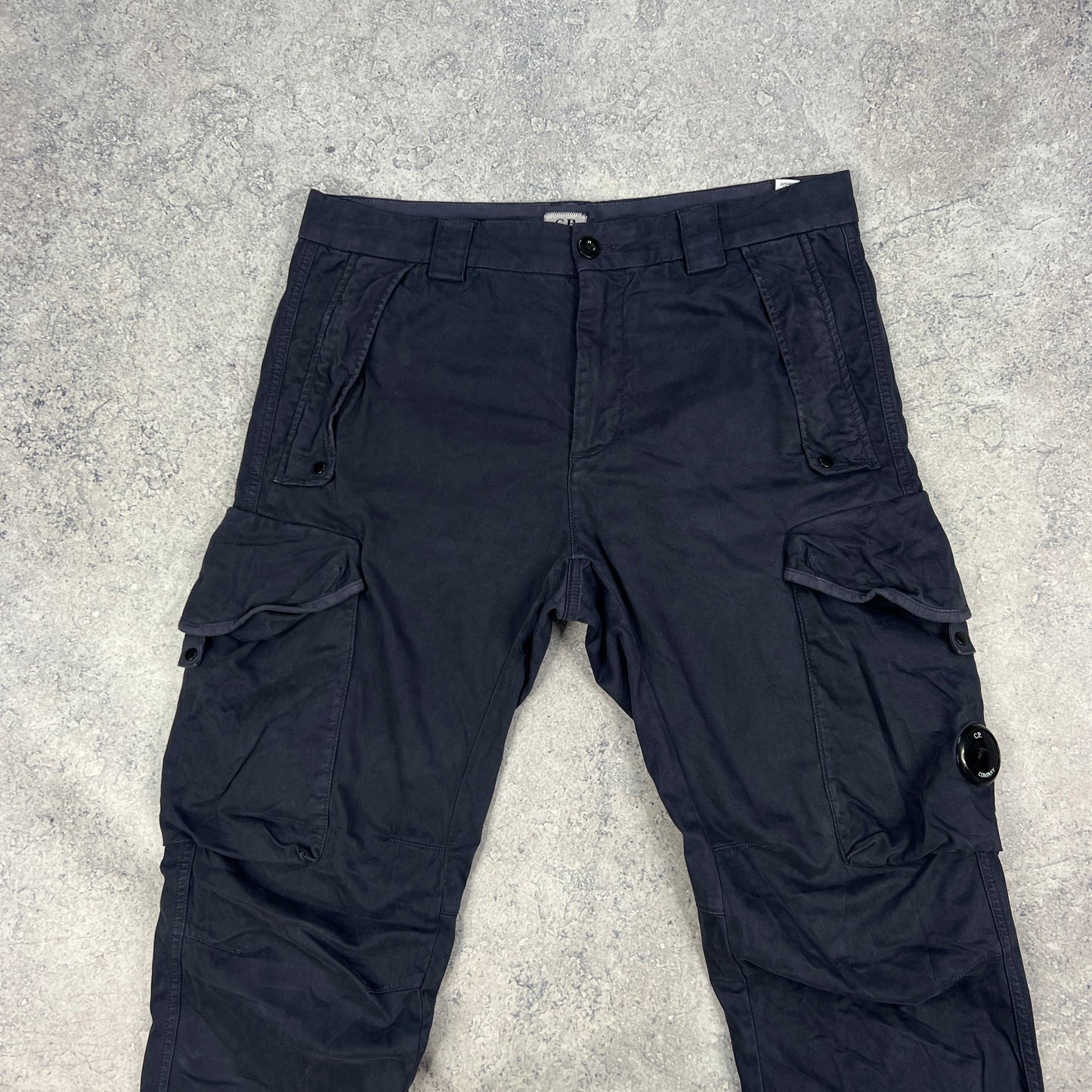 CP Company Navy Lens Cargo Trousers Size 48- W34”