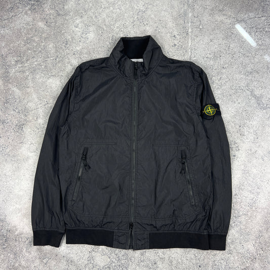 Stone Island Black Crinkle Reps Jacket XL 23”