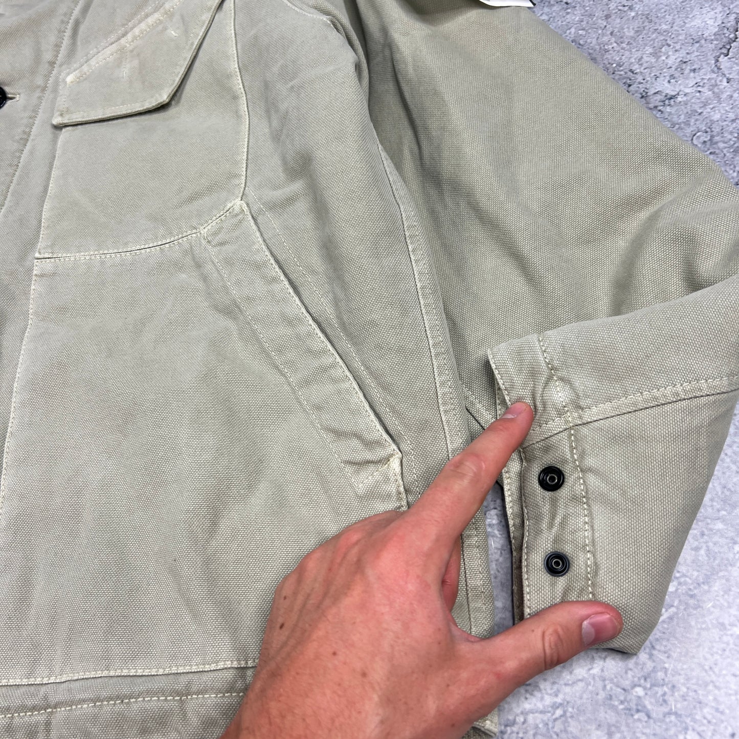Stone Island Cotton Panama ‘Old Effect’ Jacket Medium 24.5” BNWT