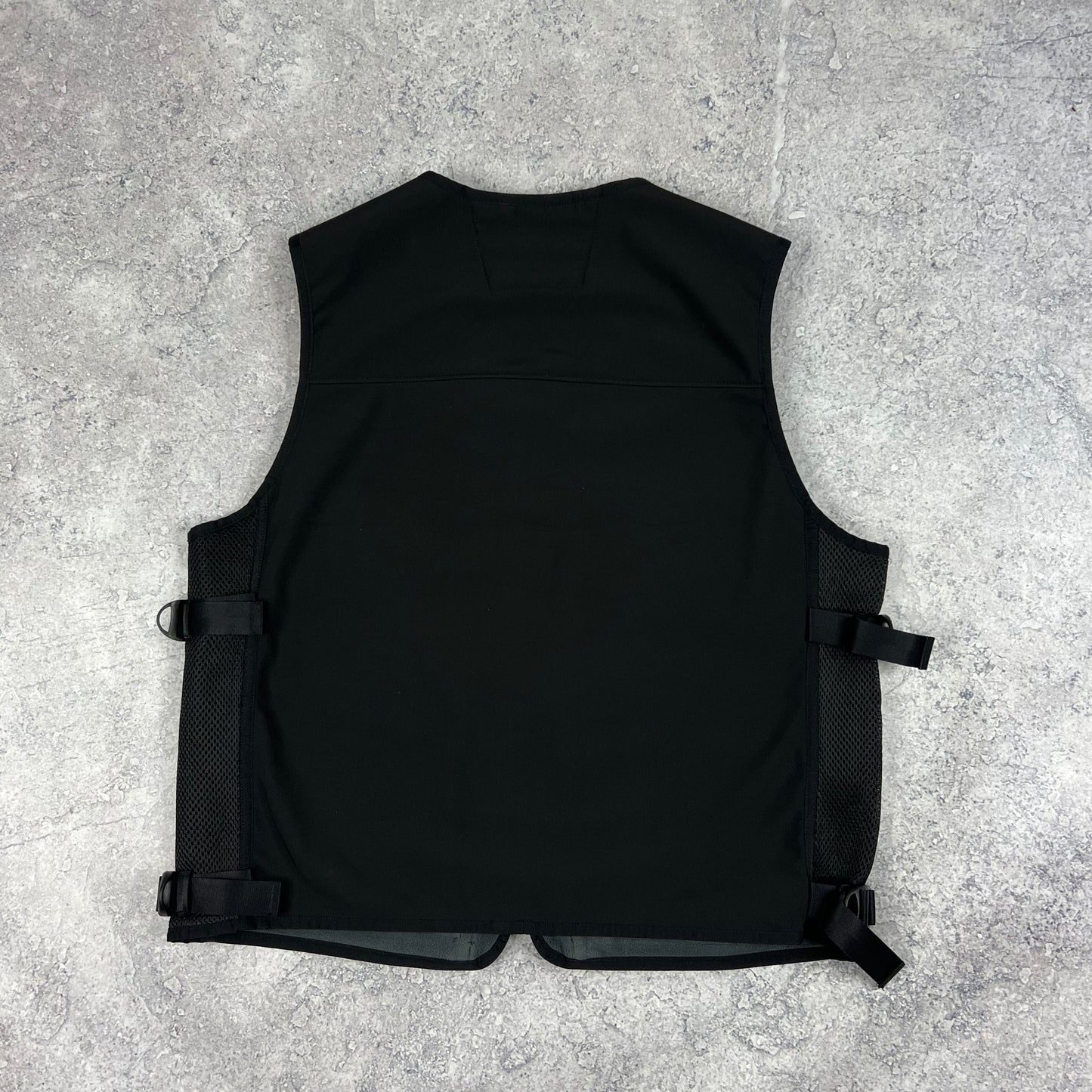 CP Company Black Softshell Lens Vest 48- Medium 21.5”