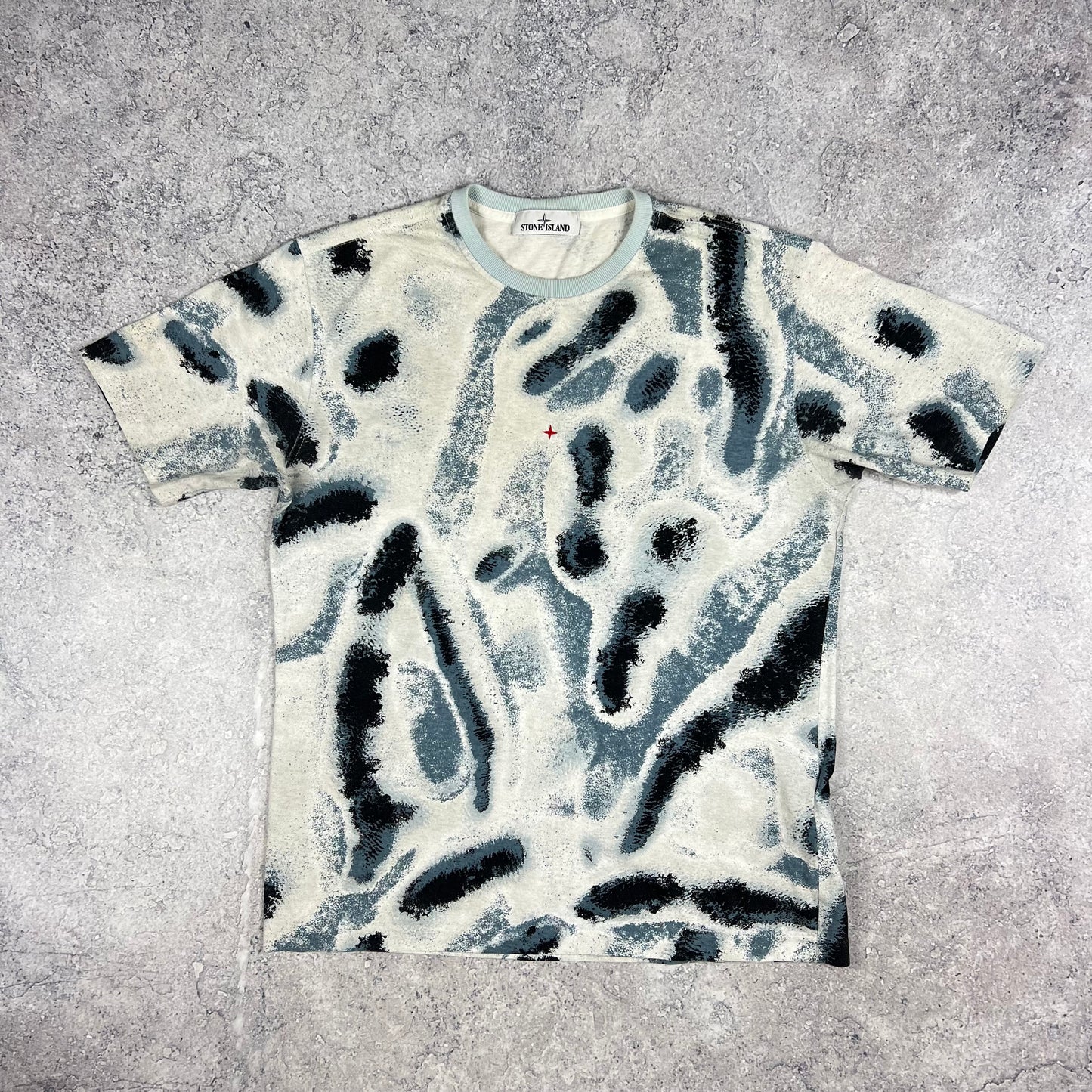 Stone Island Marina Reef Camo T-Shirt Medium 21.75”