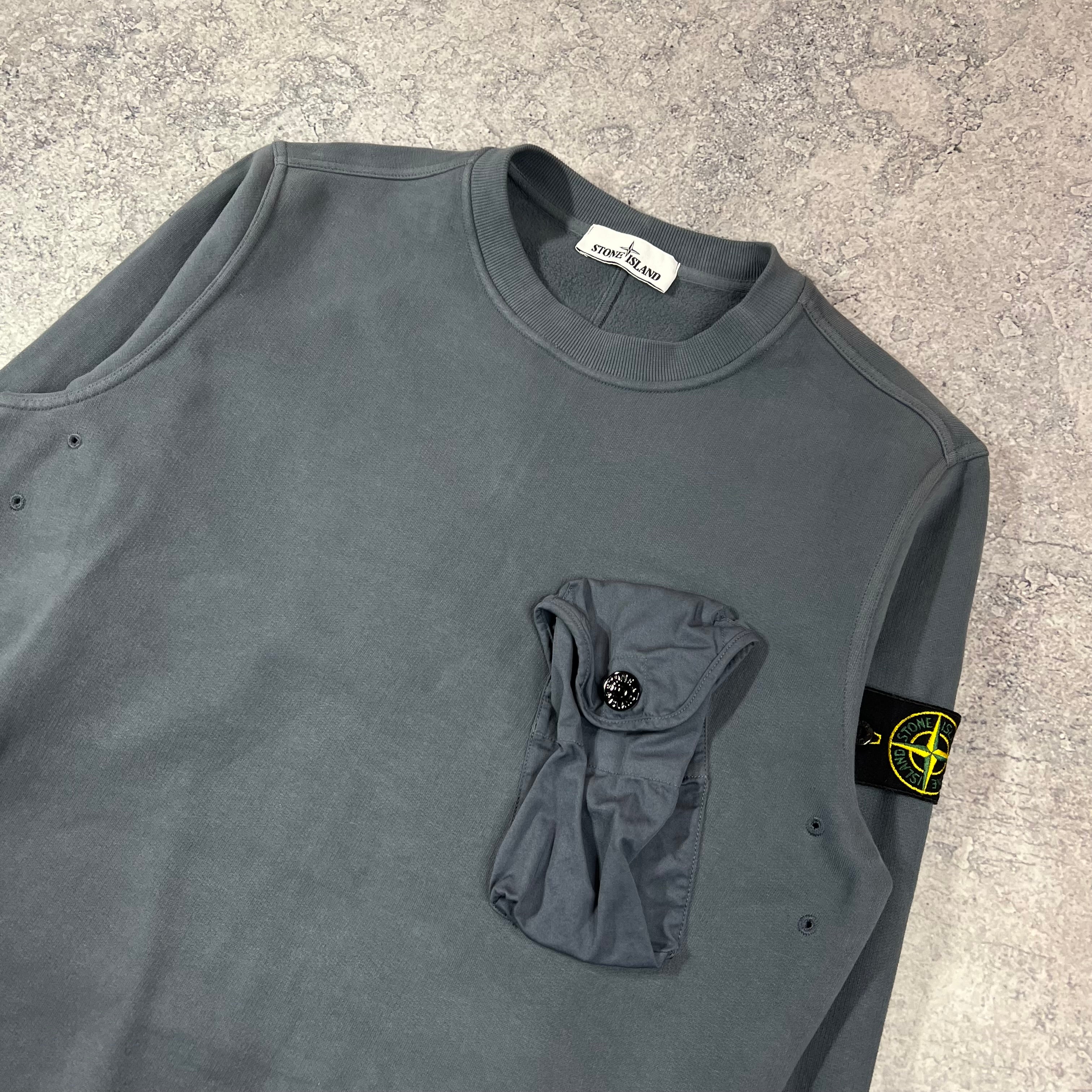 Stone island pocket on sale sweatshirt