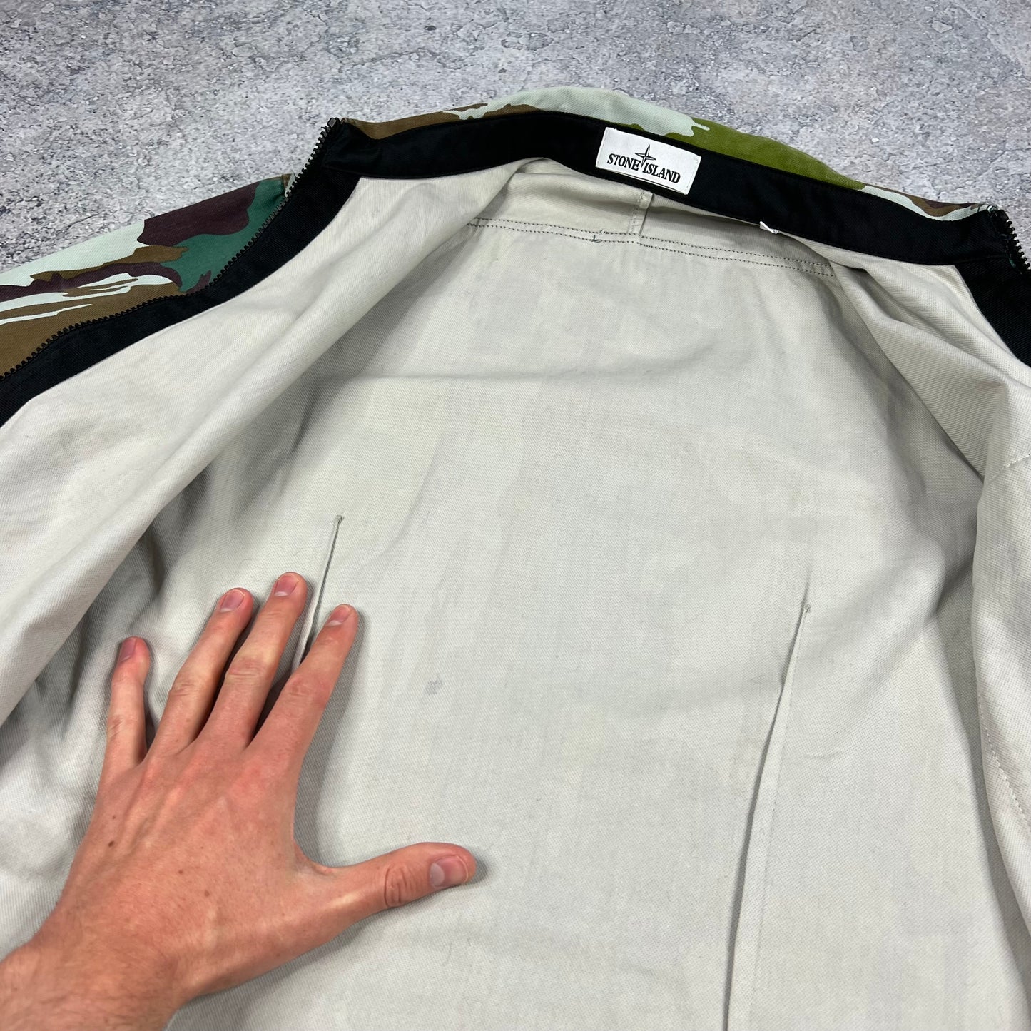 Stone Island Flowing Camo Overshirt Medium 20.75”