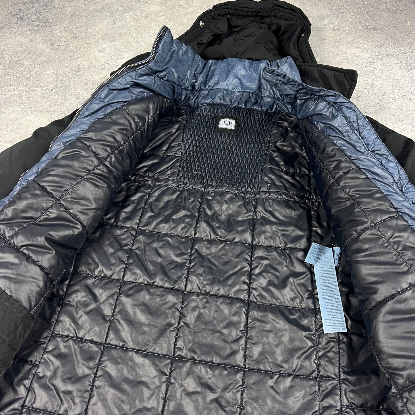 CP Company Navy Frosted Mille Miglia Jacket Size 52 L/XL 23.5”