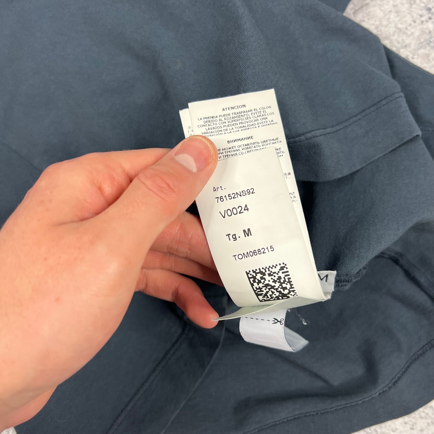 Stone Island Blue Tricromia T-Shirt Medium 20”