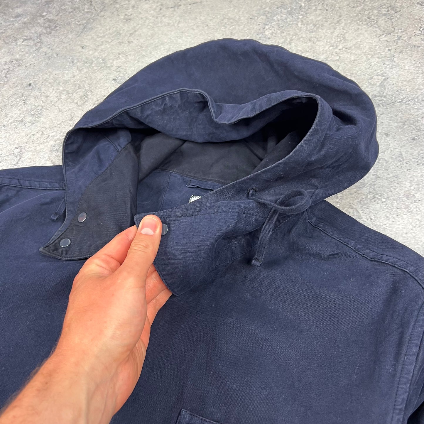 CP Company Navy Mais B Lens Hooded Jacket 50- Large 23”