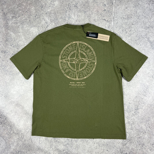 Stone Island Green Compass T-Shirt BNWT