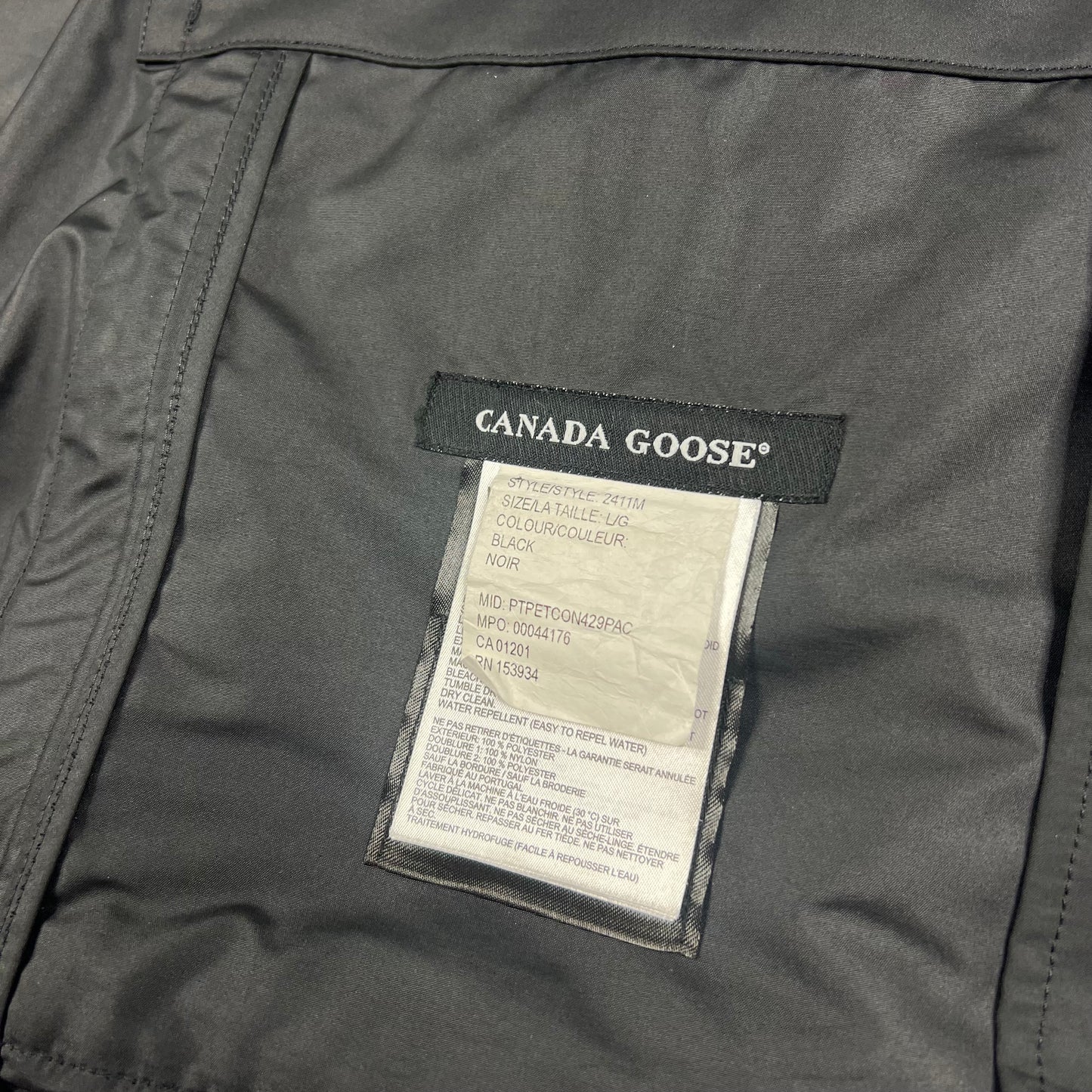 Canada Goose Stanhope Jacket Large 24.5”