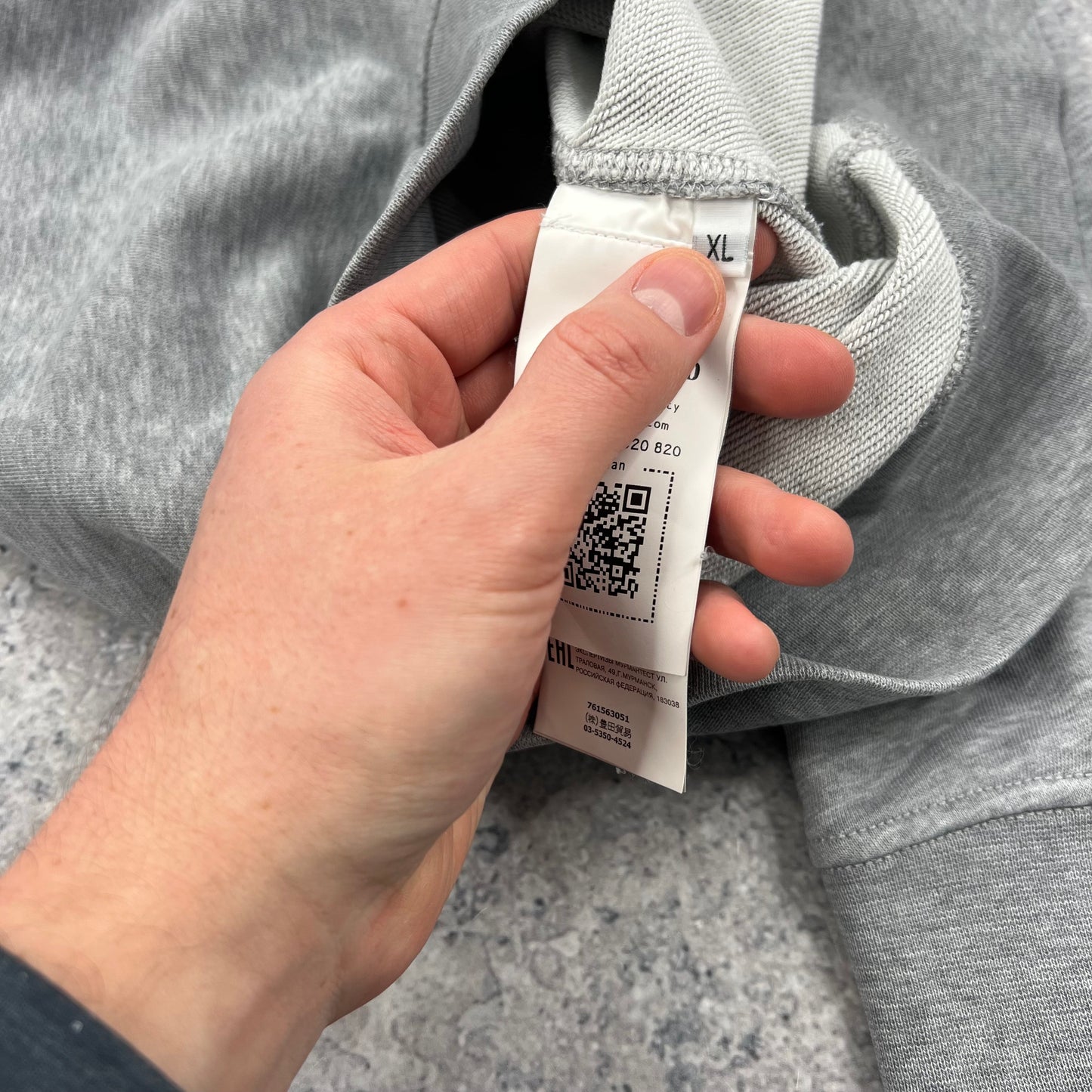 Stone Island Grey Sweatshirt XL 23.75”