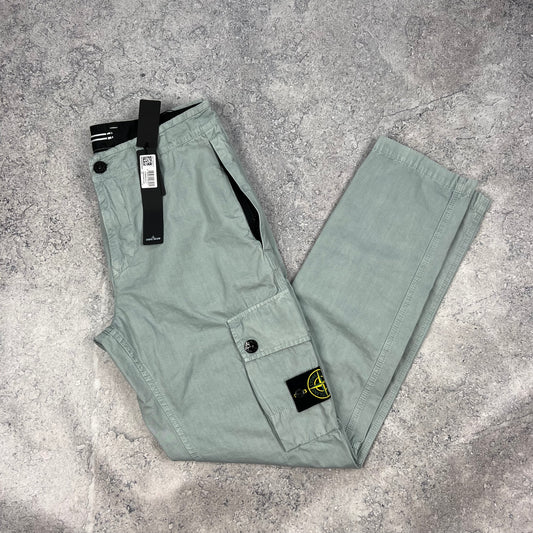 Stone Island Sky Blue Slim Cargo Trousers W31-32” BNWT