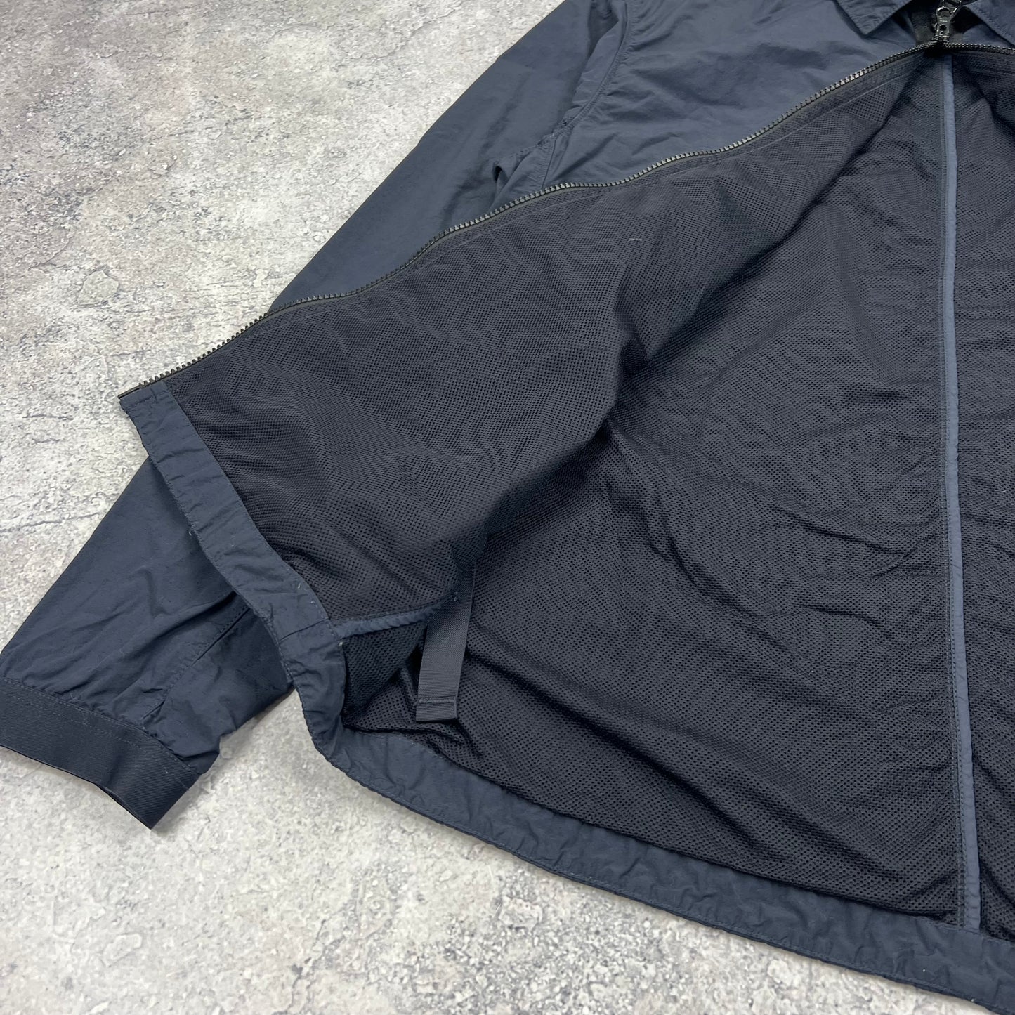 Stone Island Navy Naslan Overshirt Large 23”