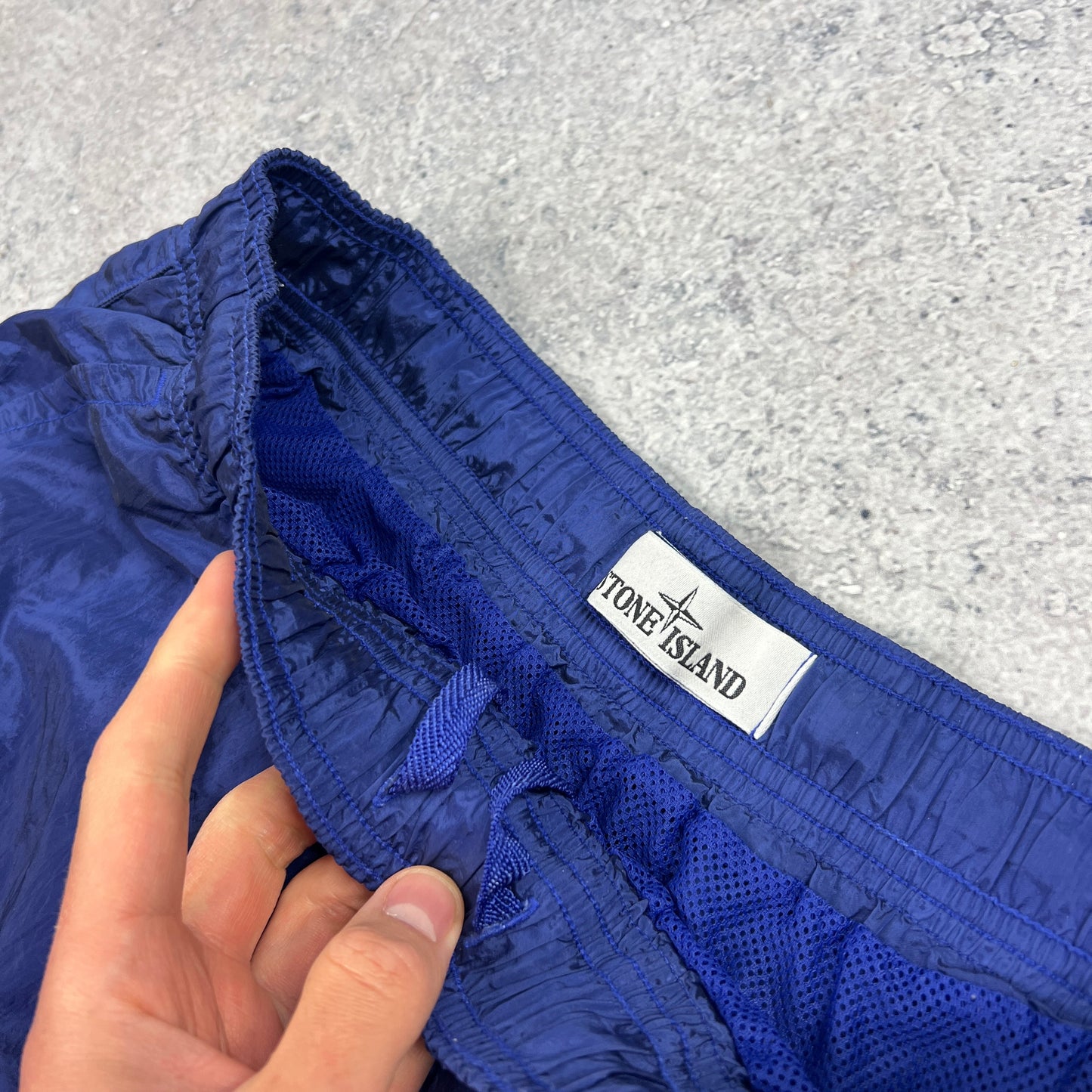 Stone Island Blue Nylon Metal Swimshorts Small 28-30”