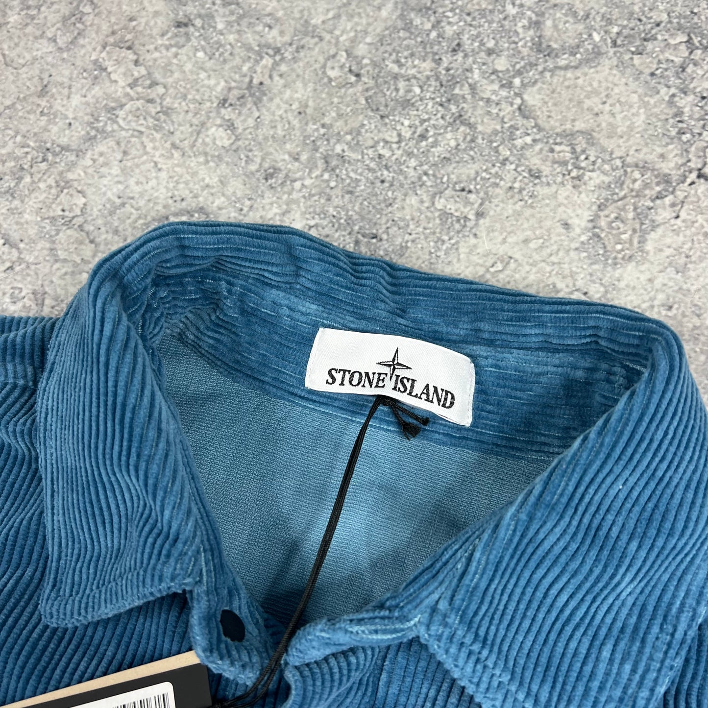 Stone Island Blue Corduroy Shirt Large 24” BNWT