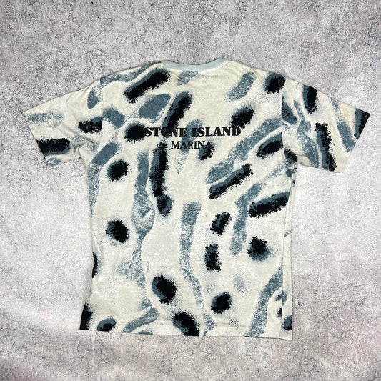 Stone Island Marina Reef Camo T-Shirt Medium 21.75”