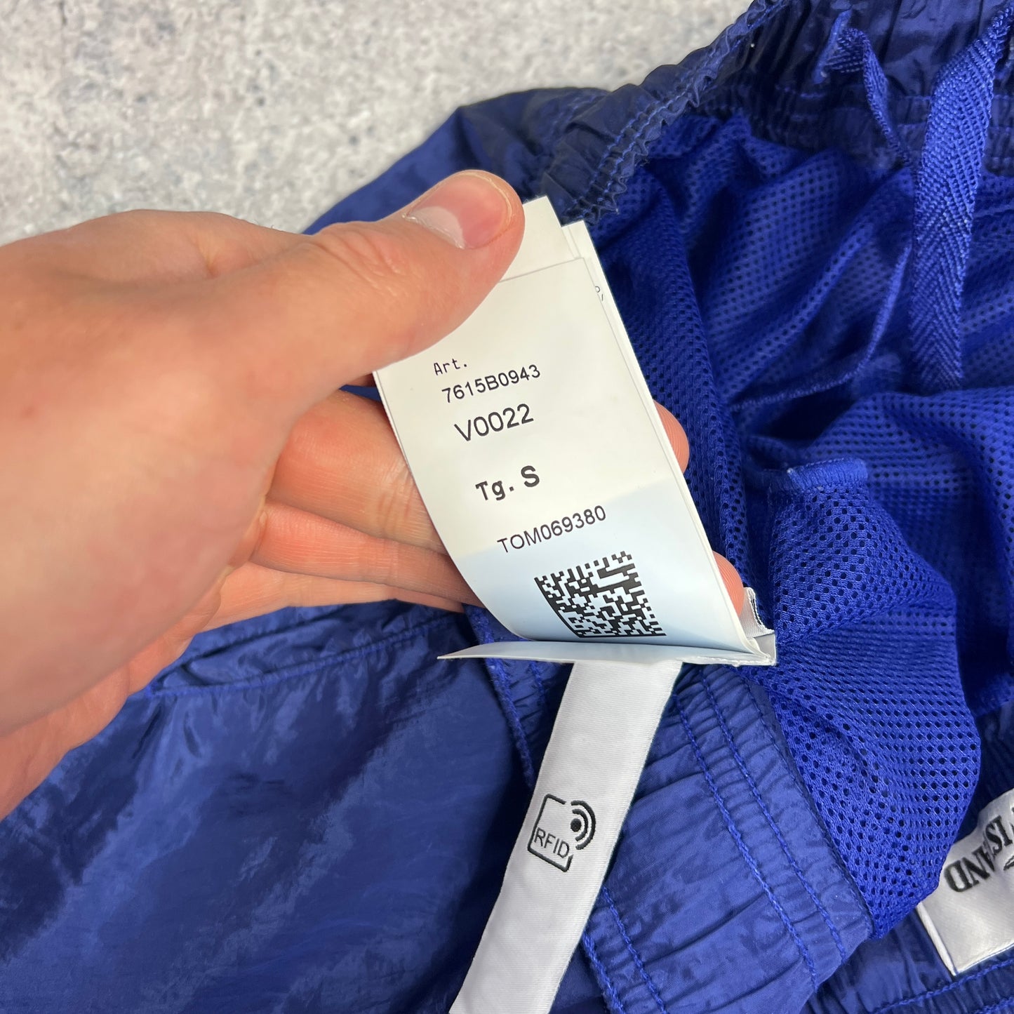 Stone Island Blue Nylon Metal Swimshorts Small 28-30”