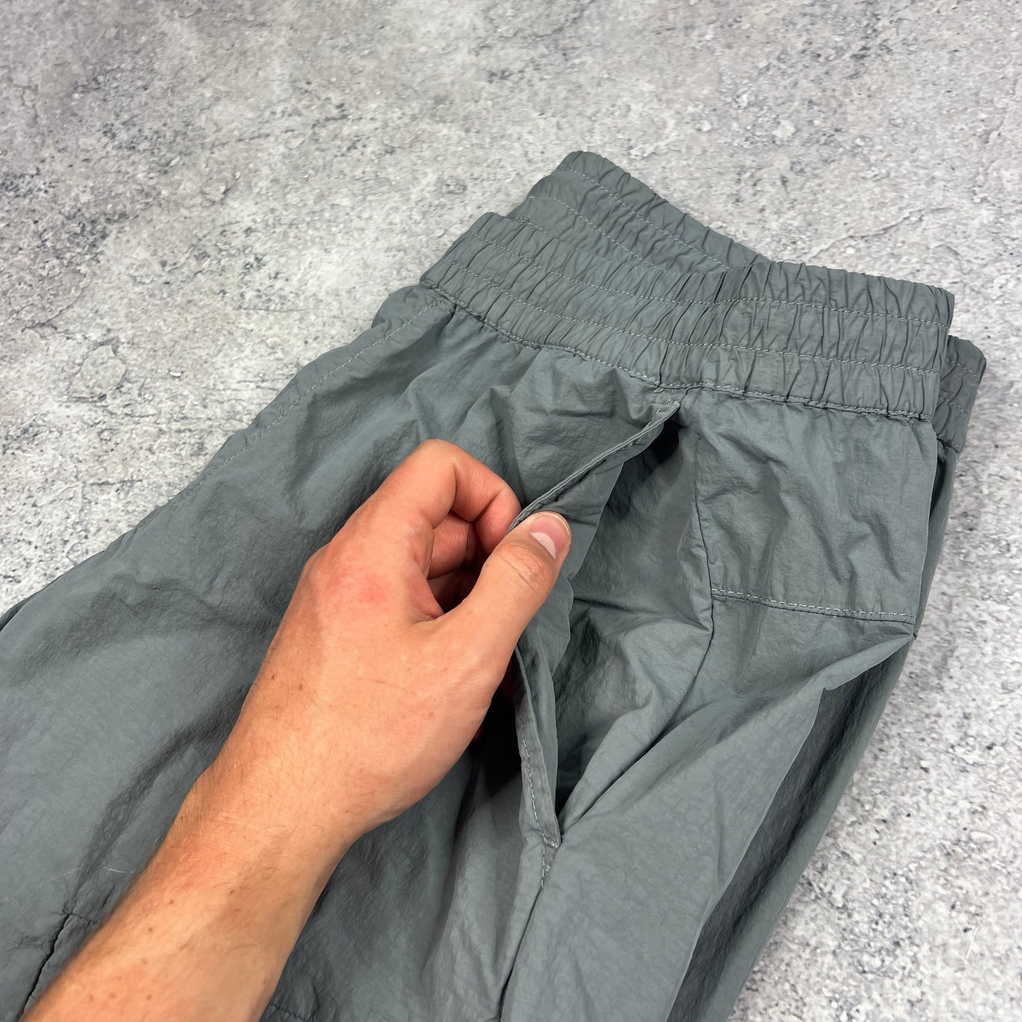 CP Company Grey Flatt Nylon Lens Cargo Trousers Size 50- W34”