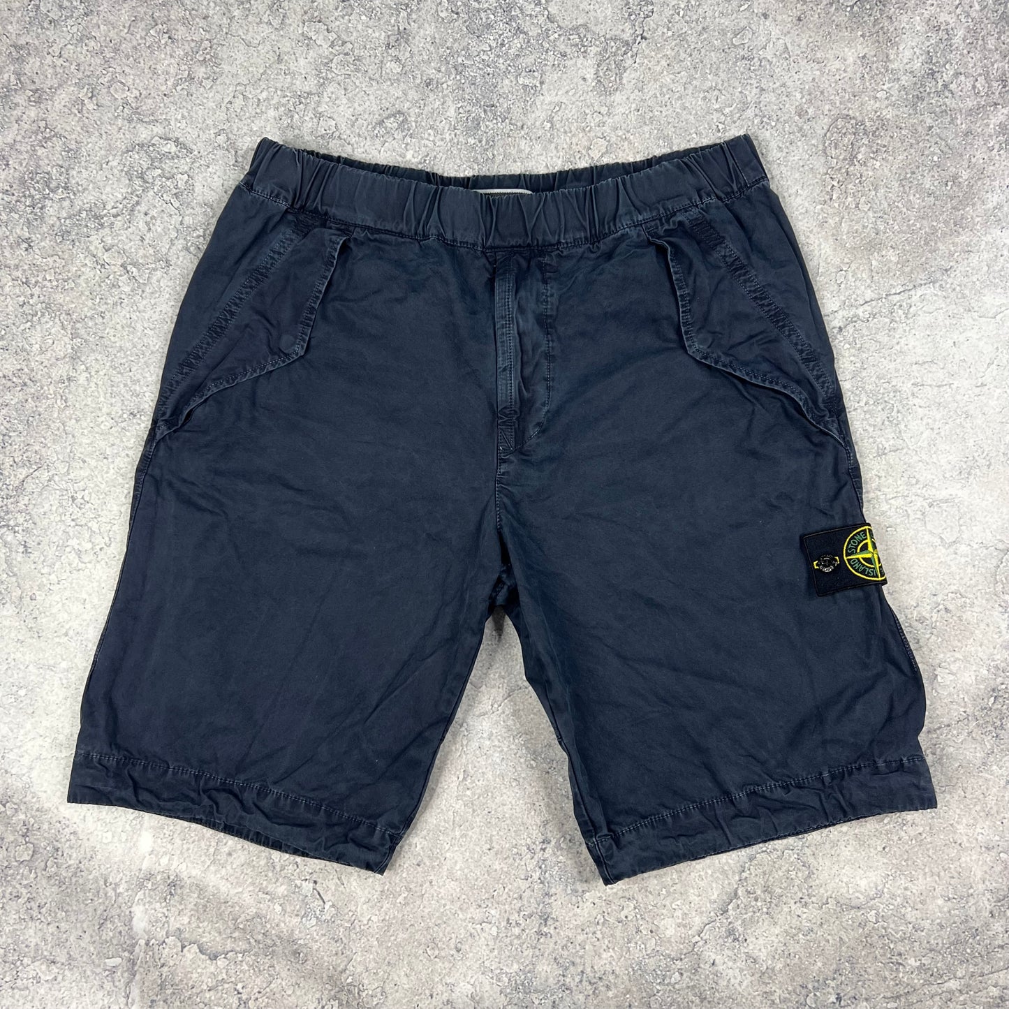 Stone Island Navy Cargo Shorts W32”